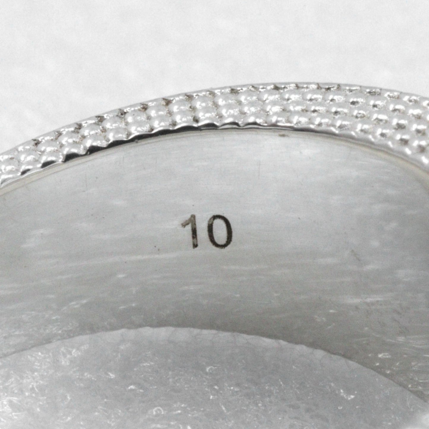 Gucci Interlocking G Ring, Size 9.5, Sterling Silver, Approx. 8.5g, Women's