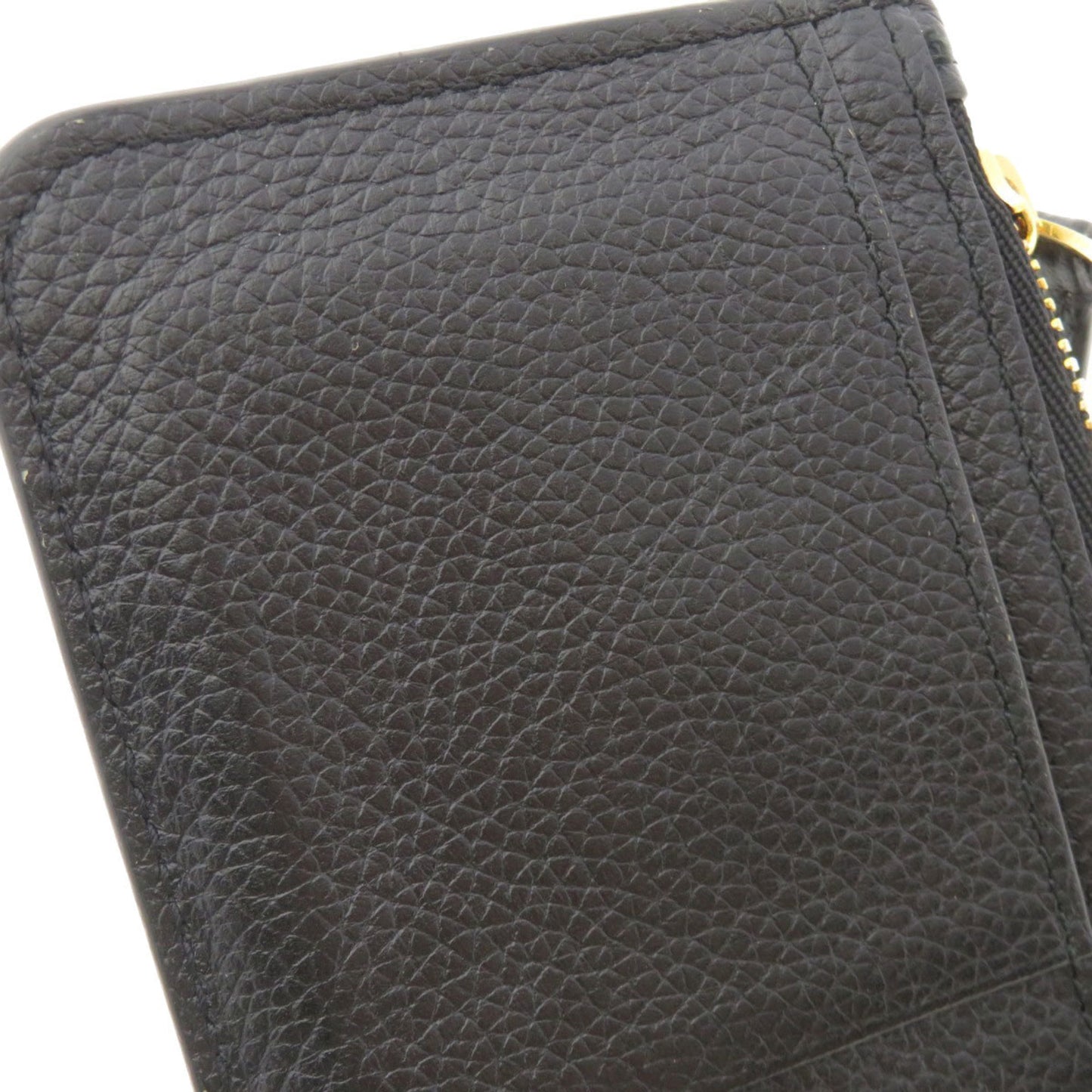 Balenciaga 594214 Motif Wallet/Coin Case Calf Leather Women's