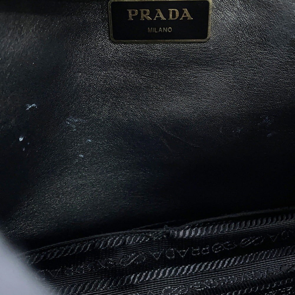 Prada Handbag System Patchwork Leather 1BD291 PRADA Black — Like New