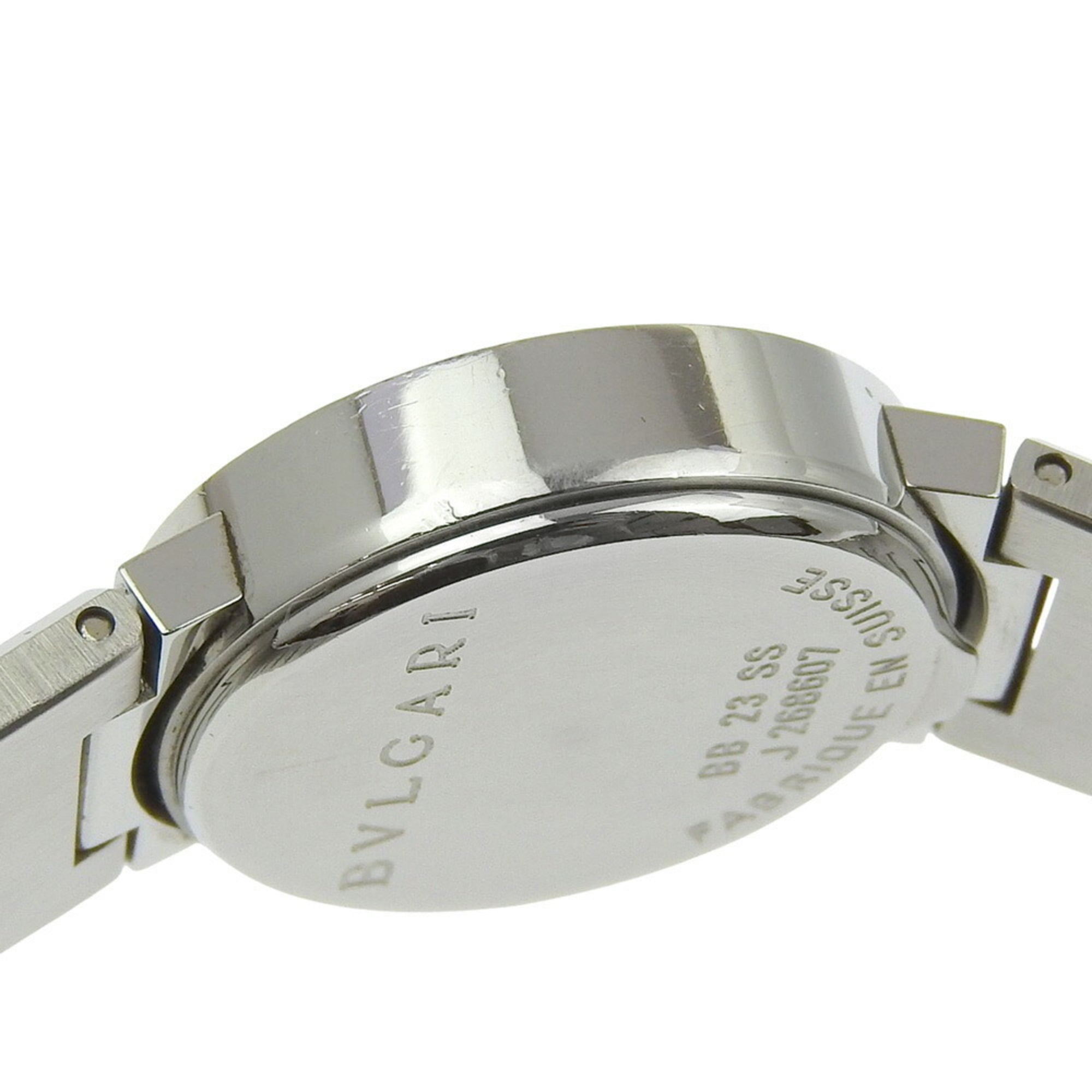 BVLGARI Bzero1 Watch, BZero1 BB23SS, Stainless Steel, Quartz Movement, Analog Display, Black Dial, Women's — Good