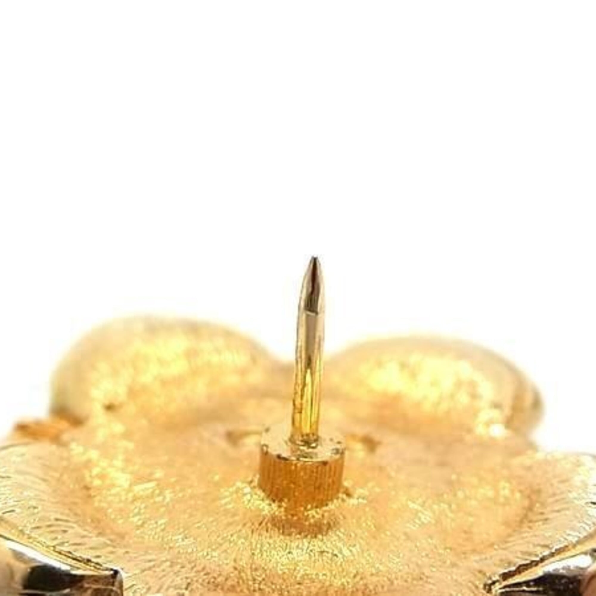 Christian Dior brooch, pin gold metal, faux pearl, women's, flower, bee — Like New