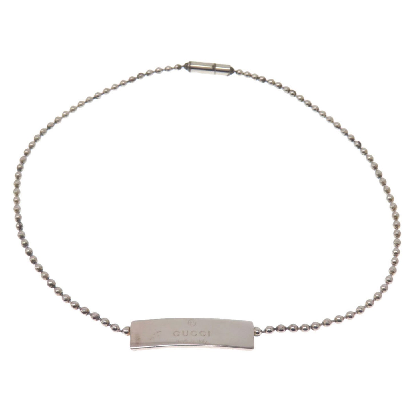 GUCCI Ball Chain Bracelet Silver Women's
