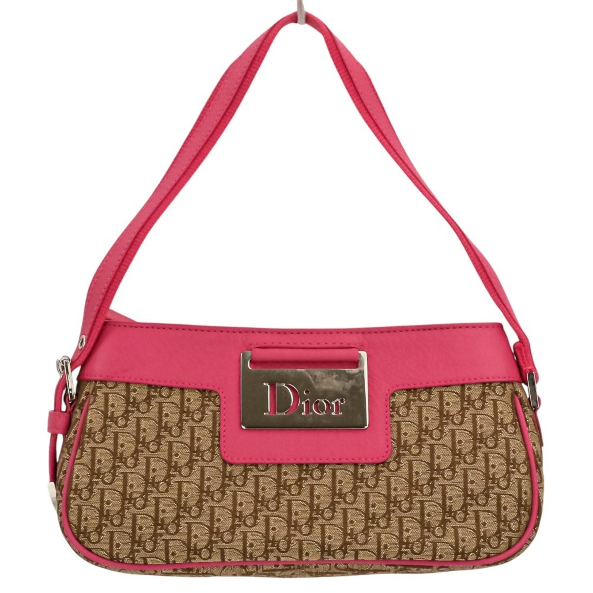 Christian Dior Trotter Street Chic Handbag, Beige Pink, Women's — Like New