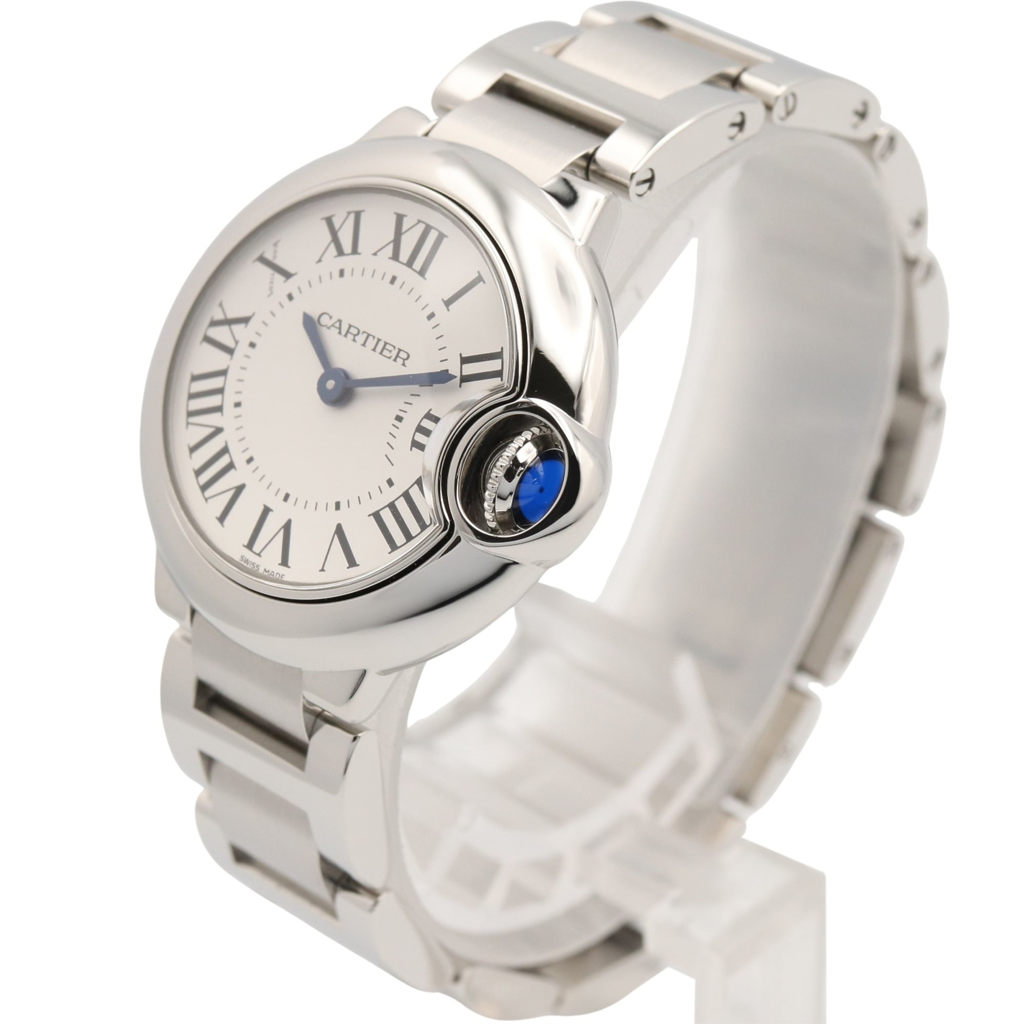 Cartier Ballon Bleu SM Watch, Stainless Steel, Ladies, Silver Tone, W69010Z4 — Very Good