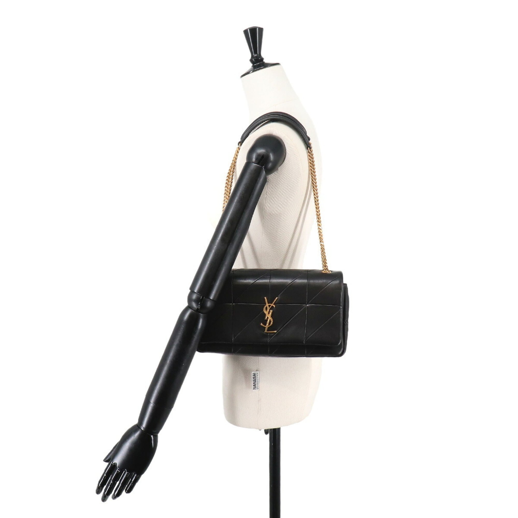 Saint Laurent Jamie Chain Shoulder Handbag, Leather, Black, 515821 — Like New