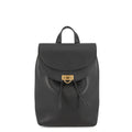 Salvatore Ferragamo Gancini Leather Backpack in Black