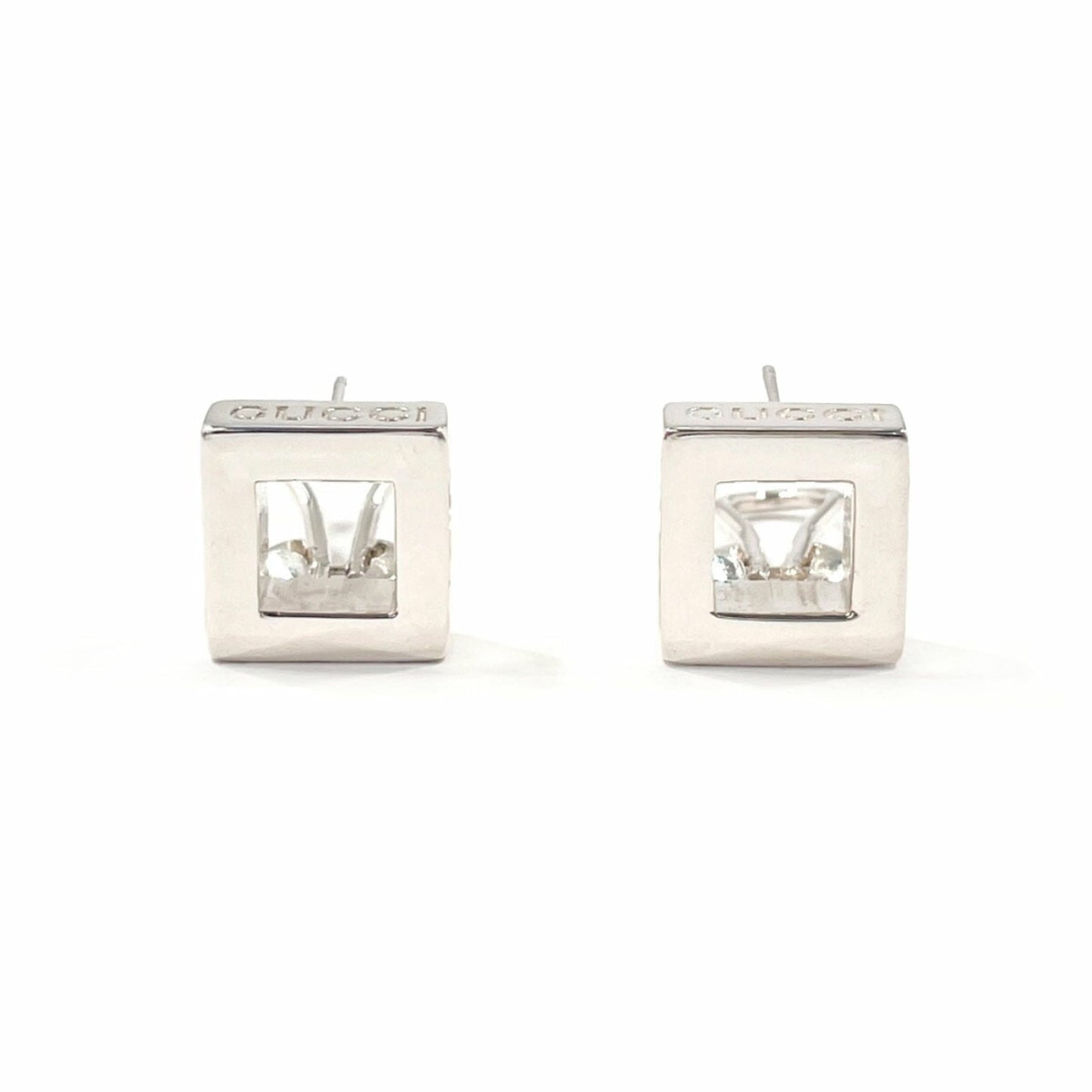 GUCCI Square Earrings in 925 Sterling Silver for Women