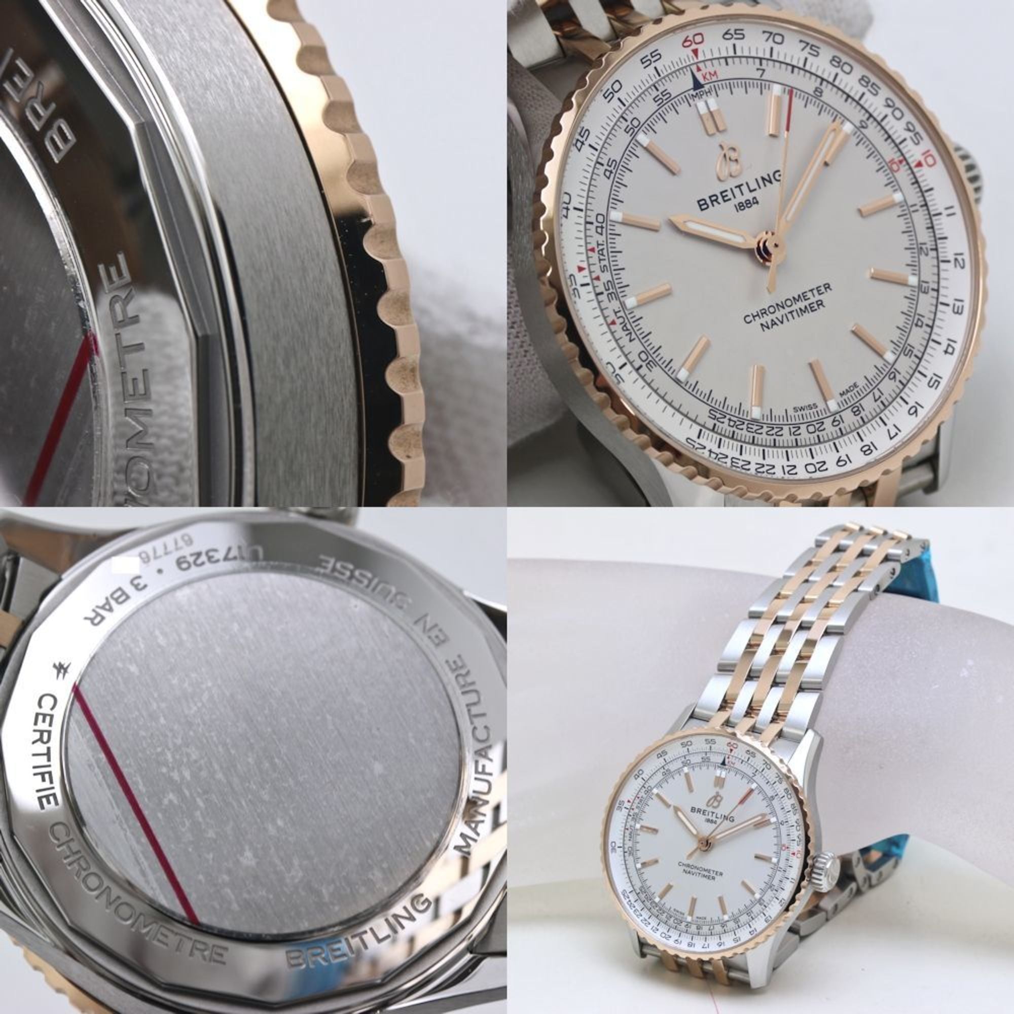 BREITLING Navitimer Automatic 41 U17329F41G1U1 U17329 Men's Watch 18KRG 40176 — Like New