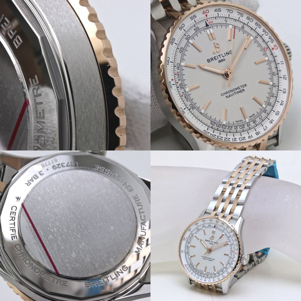 BREITLING Navitimer Automatic 41 U17329F41G1U1 U17329 Men's Watch 18KRG 40176 — Like New