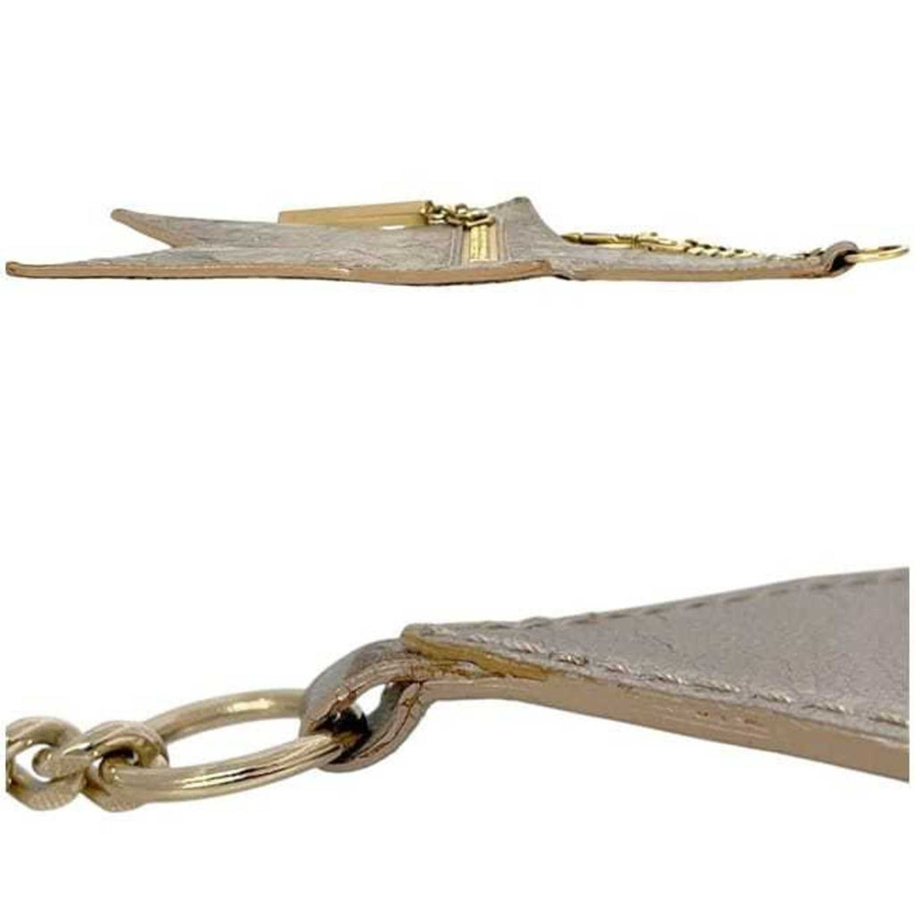 Jimmy Choo pouch ec-24756 gold J000047609001 leather 3D8DC0 JIMMY CHOO star coin purse for men and women with carabiner