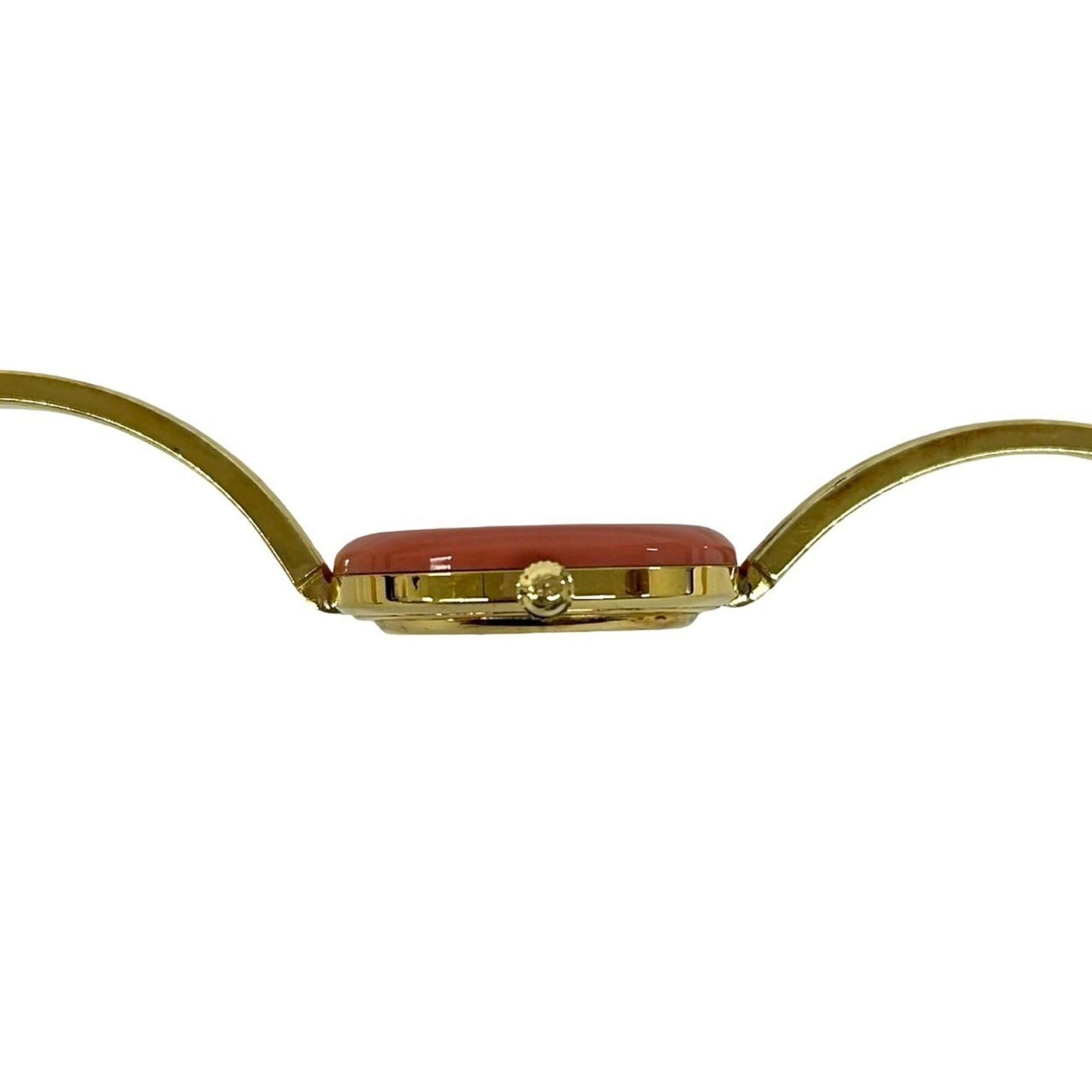 GUCCI Vintage Changeable Bezel Sherry Line GP Watch Wristwatch Gold 30660 — Good
