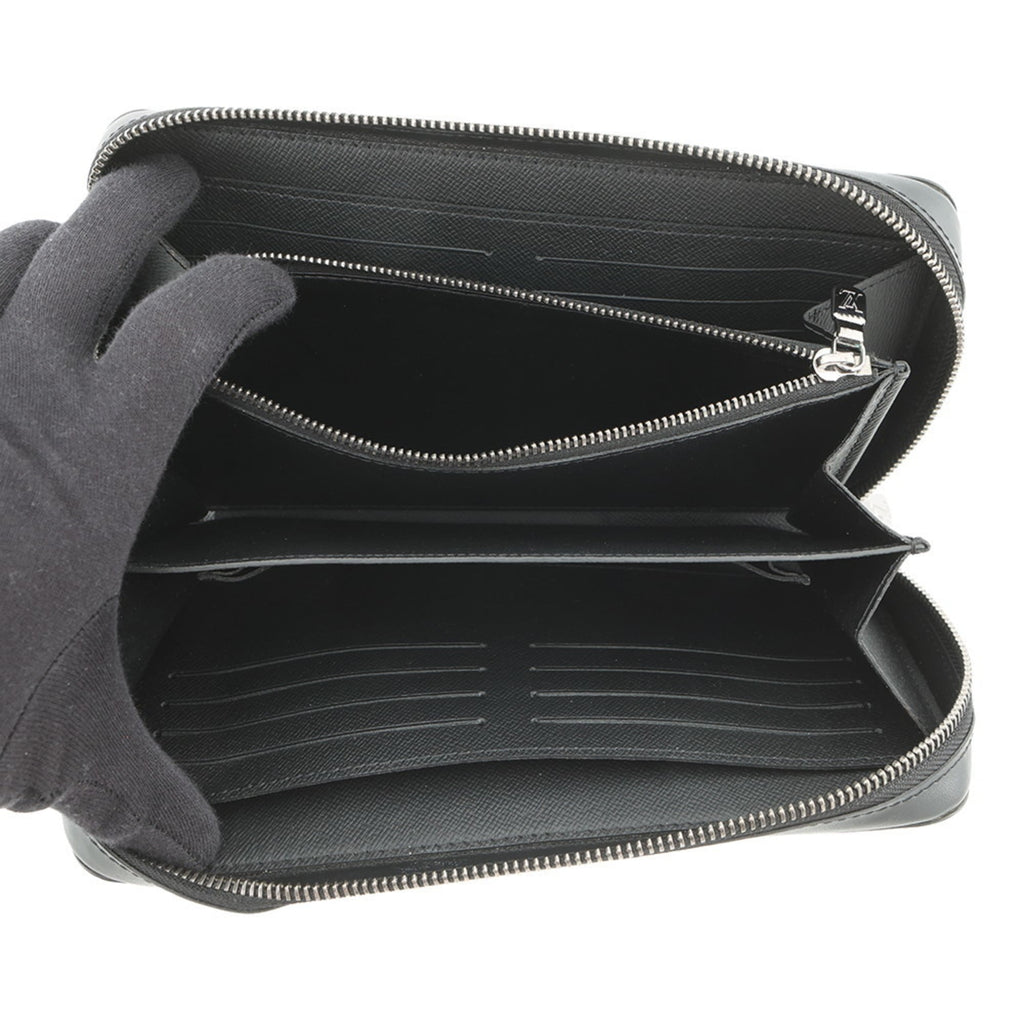Louis Vuitton Monogram Eclipse Zippy XL Long Wallet M61698 LOUIS VUITTON Men's Black