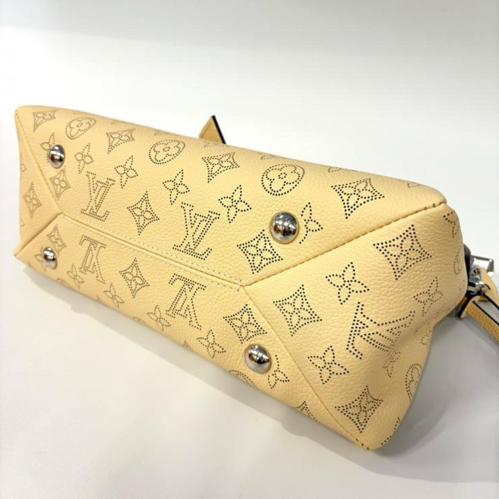 Louis Vuitton Mahina M24255 Hand It All PM Galle 2-way Shoulder Bag, Beige — Like New