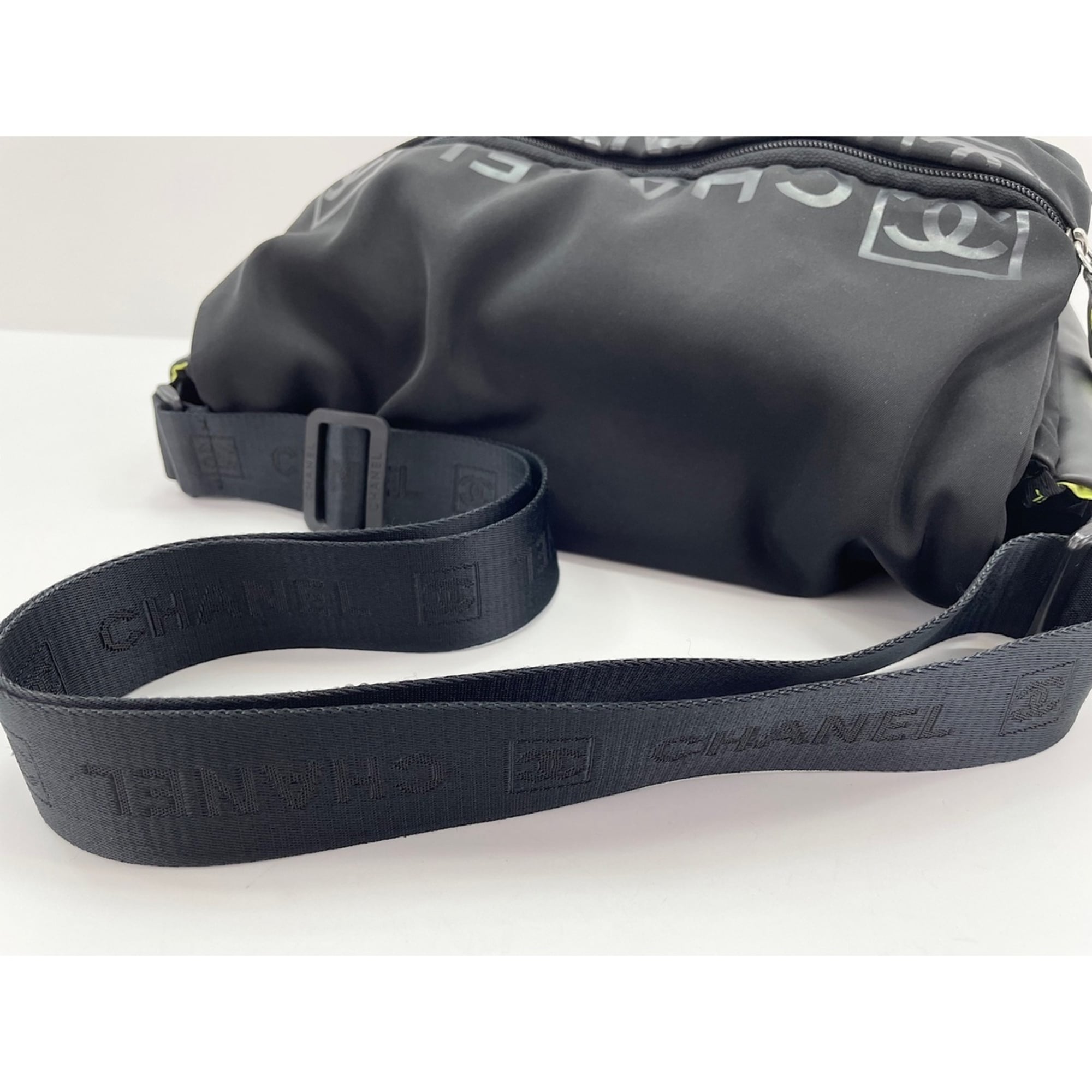 Chanel CHANEL Nylon Sport Line Shoulder Bag Black — New - Store Return