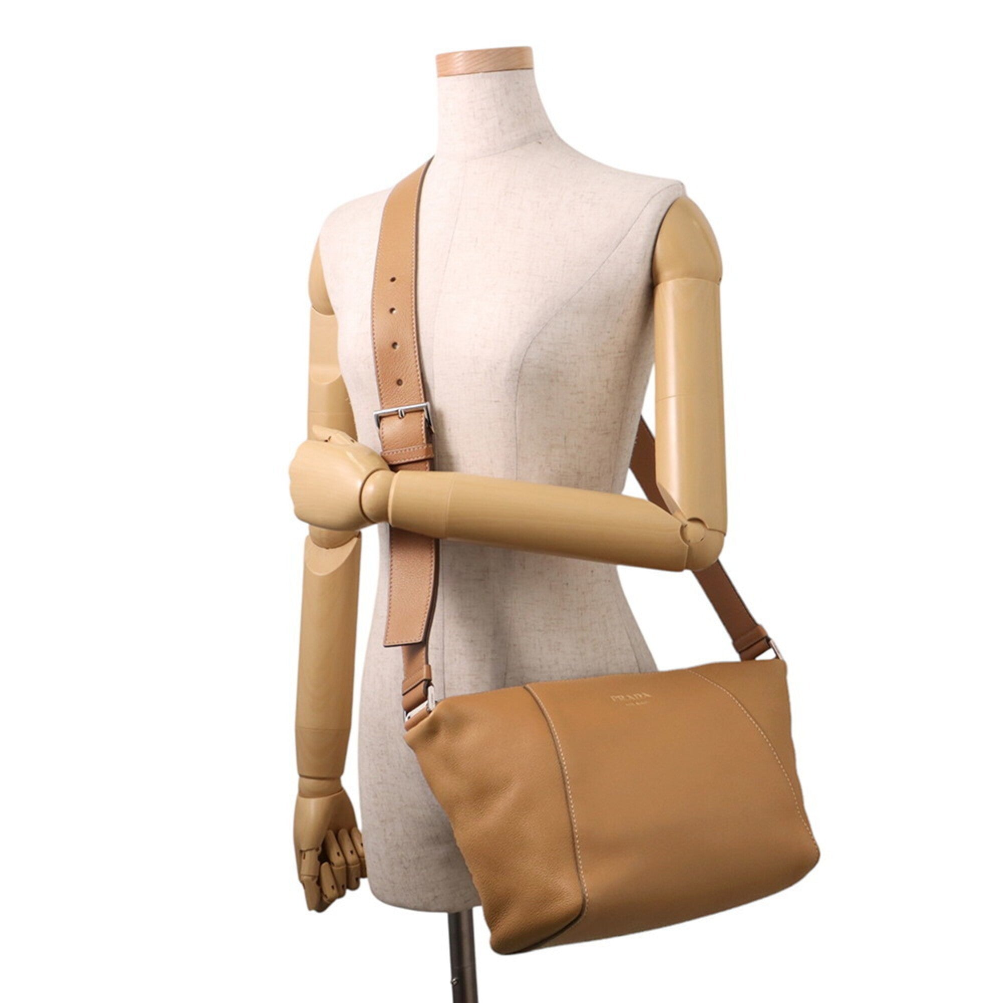 Prada Shoulder Bag Leather 2VH178 PRADA Handbag — Like New
