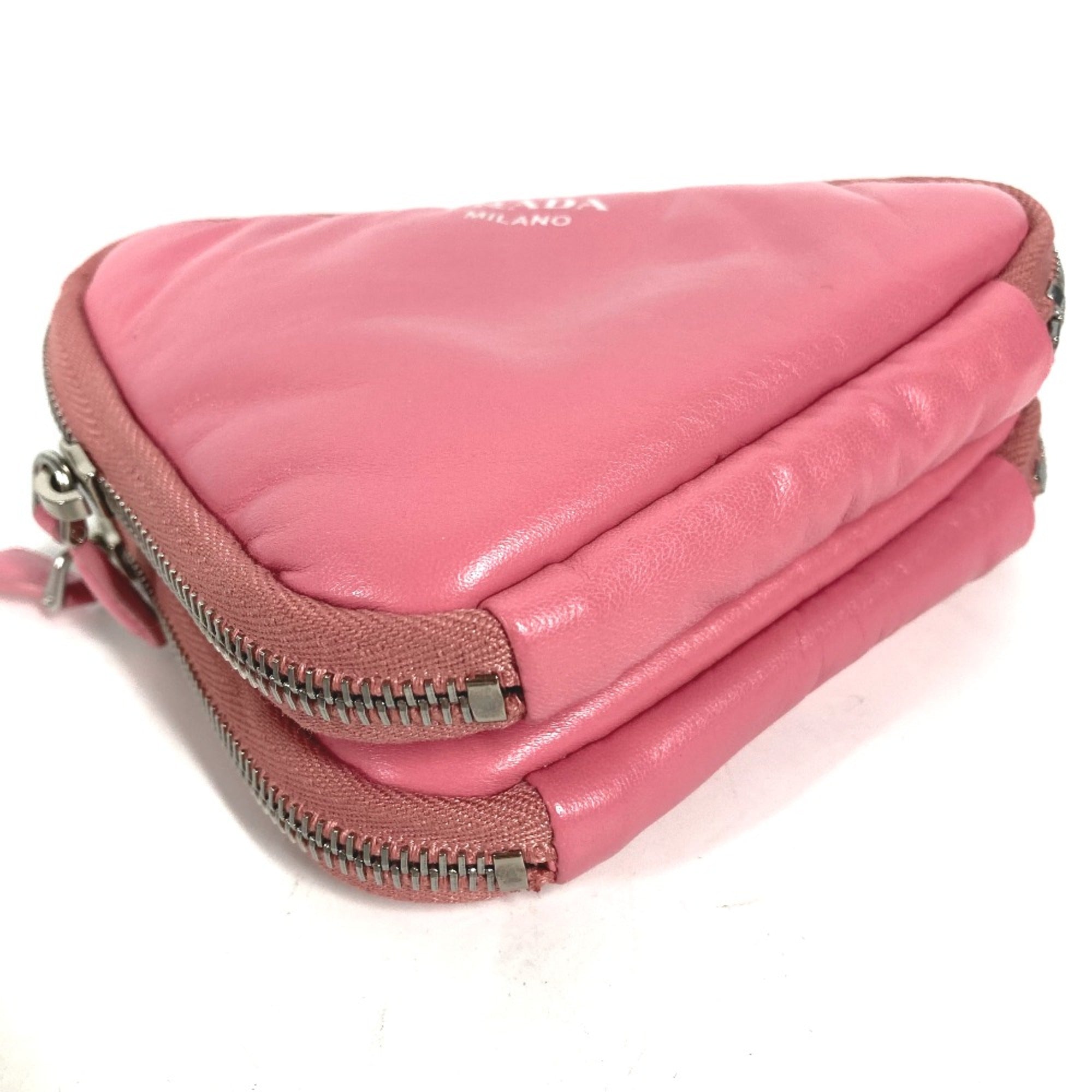 PRADA Chain Crossbody 3WAY Pochette Shoulder Bag pink — Like New