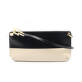 Salvatore Ferragamo Gancini Mini Shoulder Bag, Leather, Women's, Black and Ivory