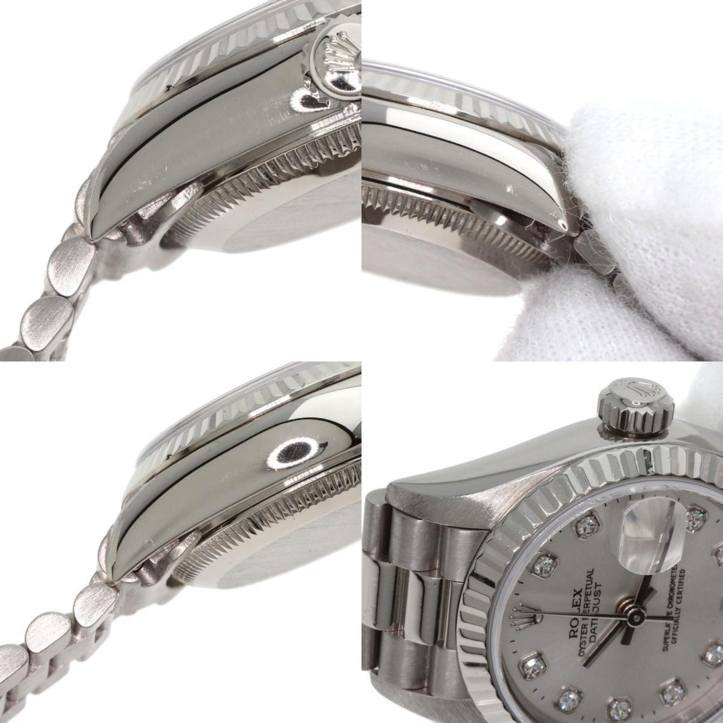 Rolex 79179G Datejust 10P Diamond Watch K18 White Gold K18WG Ladies