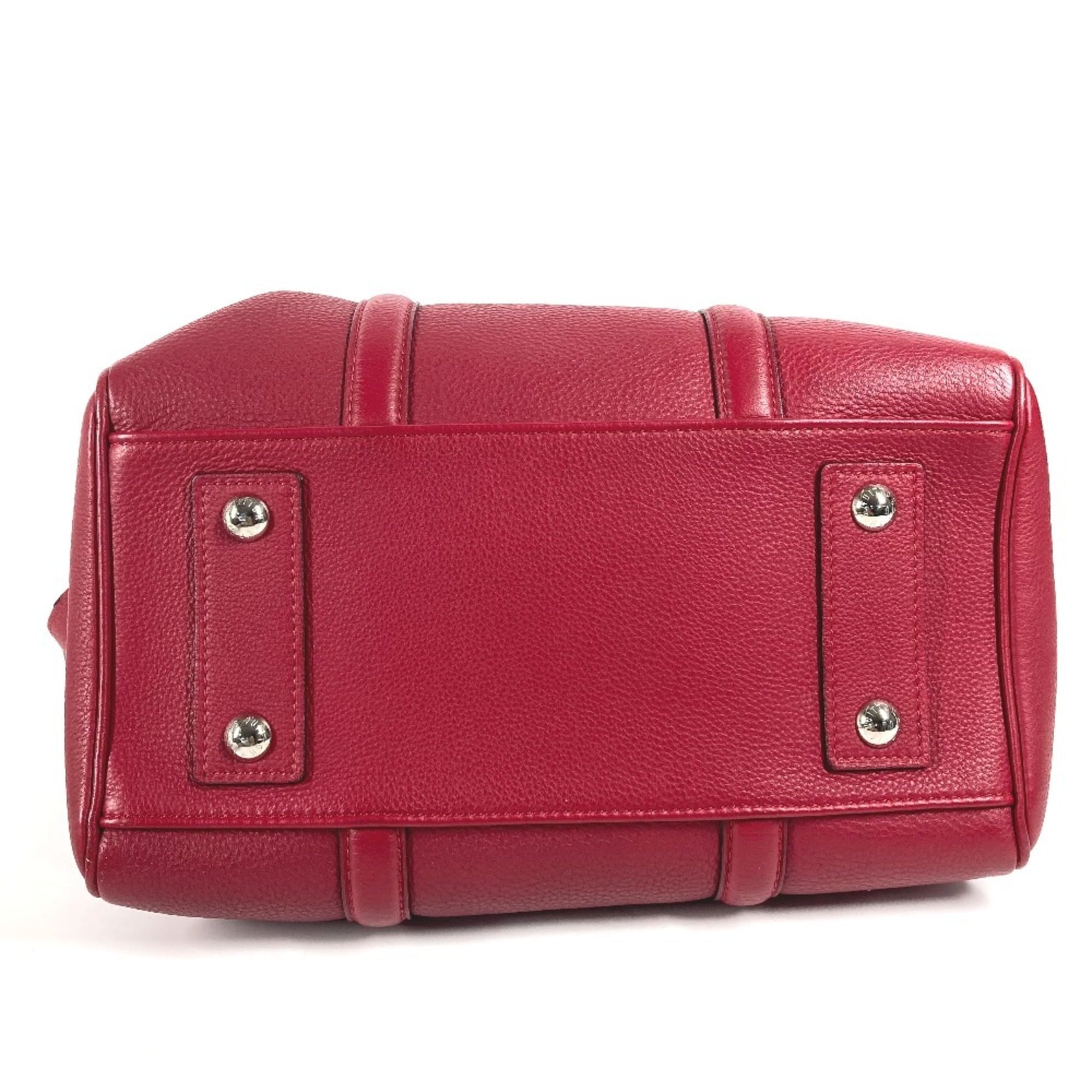 LOUIS VUITTON M94341 Parnassus SC Bag PM Boston Shoulder Handbag Women's Cherry Red MO-240728-1 — Like New
