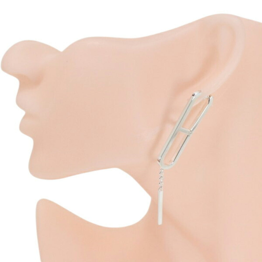 HERMES Ever Chaine d'Ancre Earrings for Women, Ag925, MO1036 — Like New