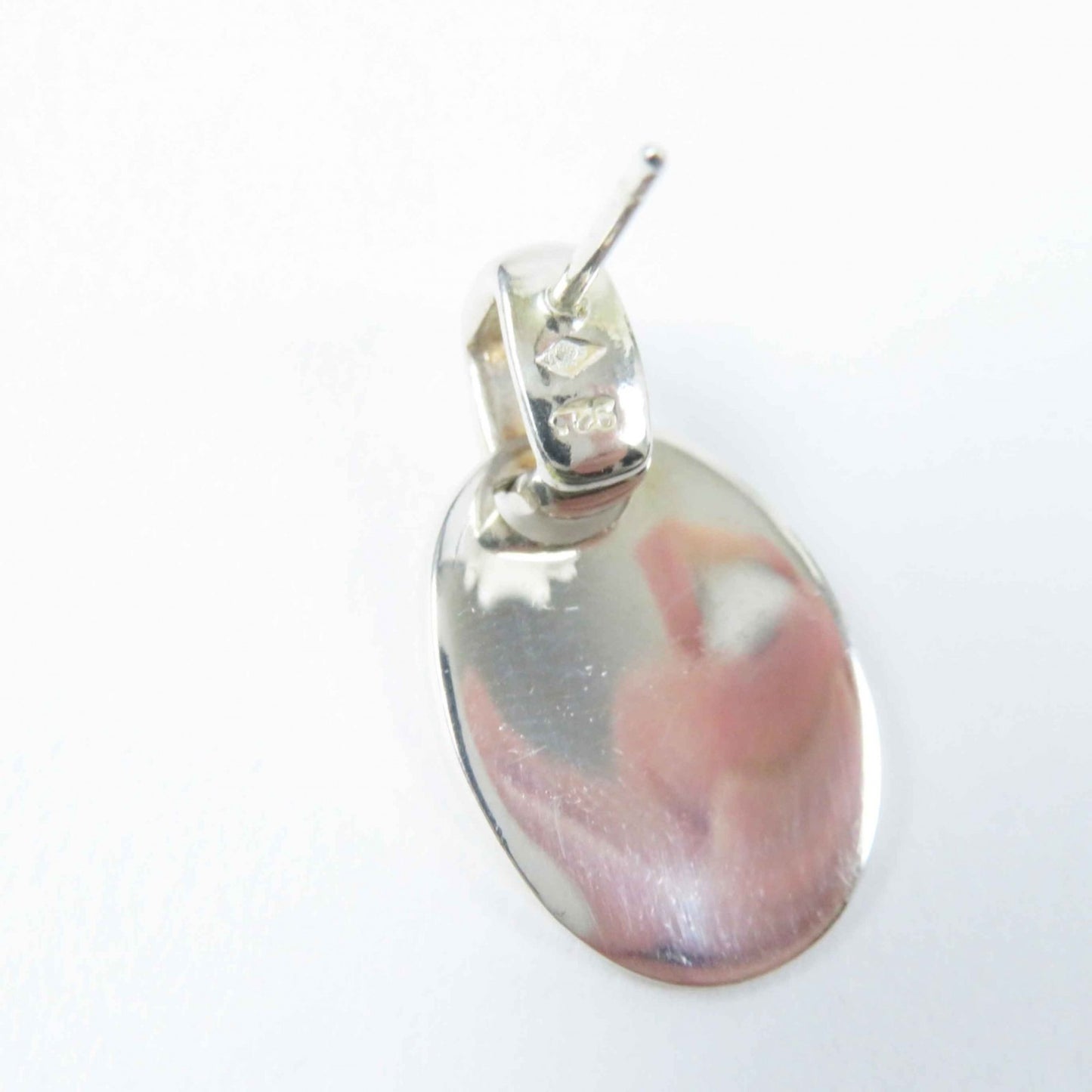 CHANEL Oval Logo Earrings for Both Ears, SV925 Silver, Box Included, Weight 35g, Women's