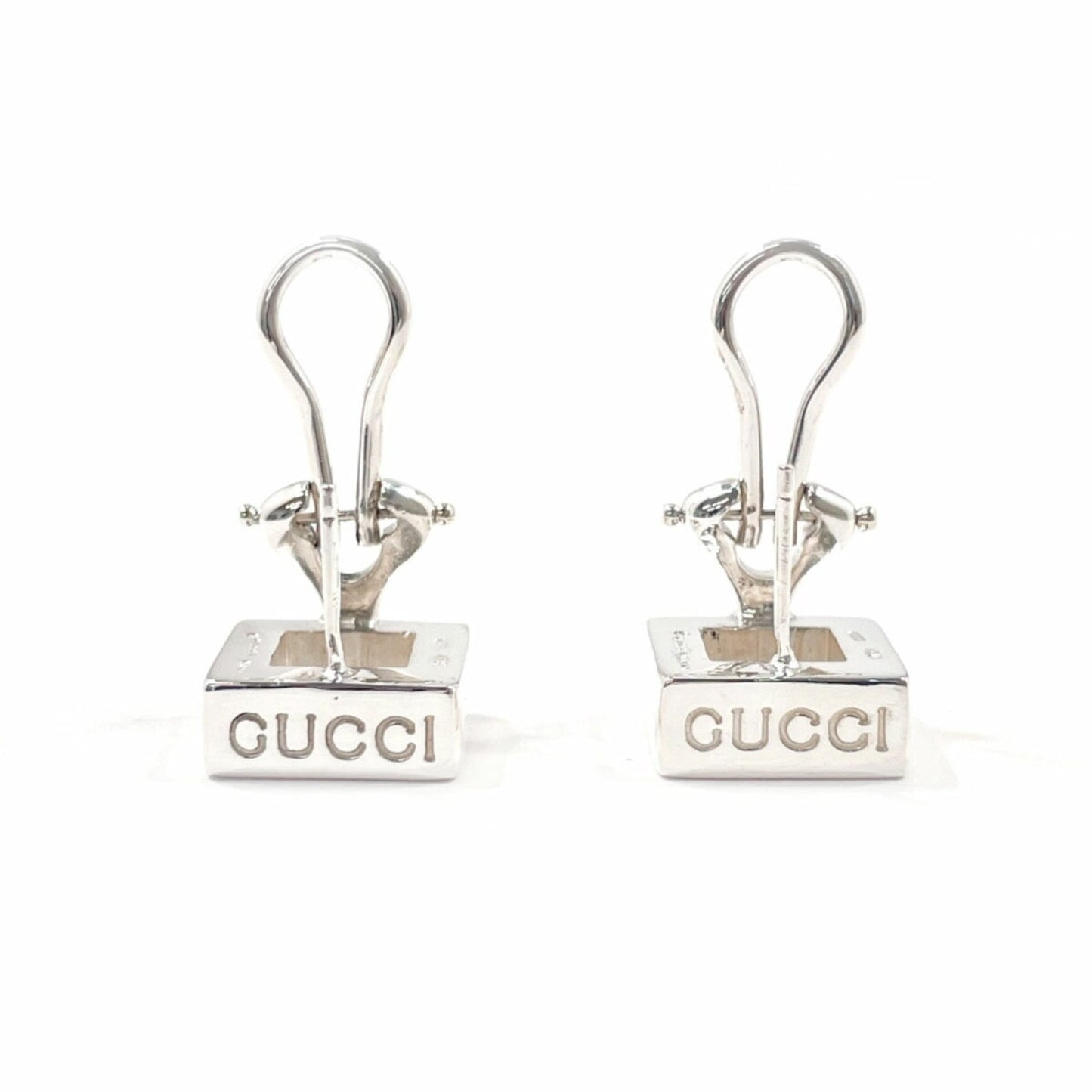 GUCCI Square Earrings in 925 Sterling Silver for Women