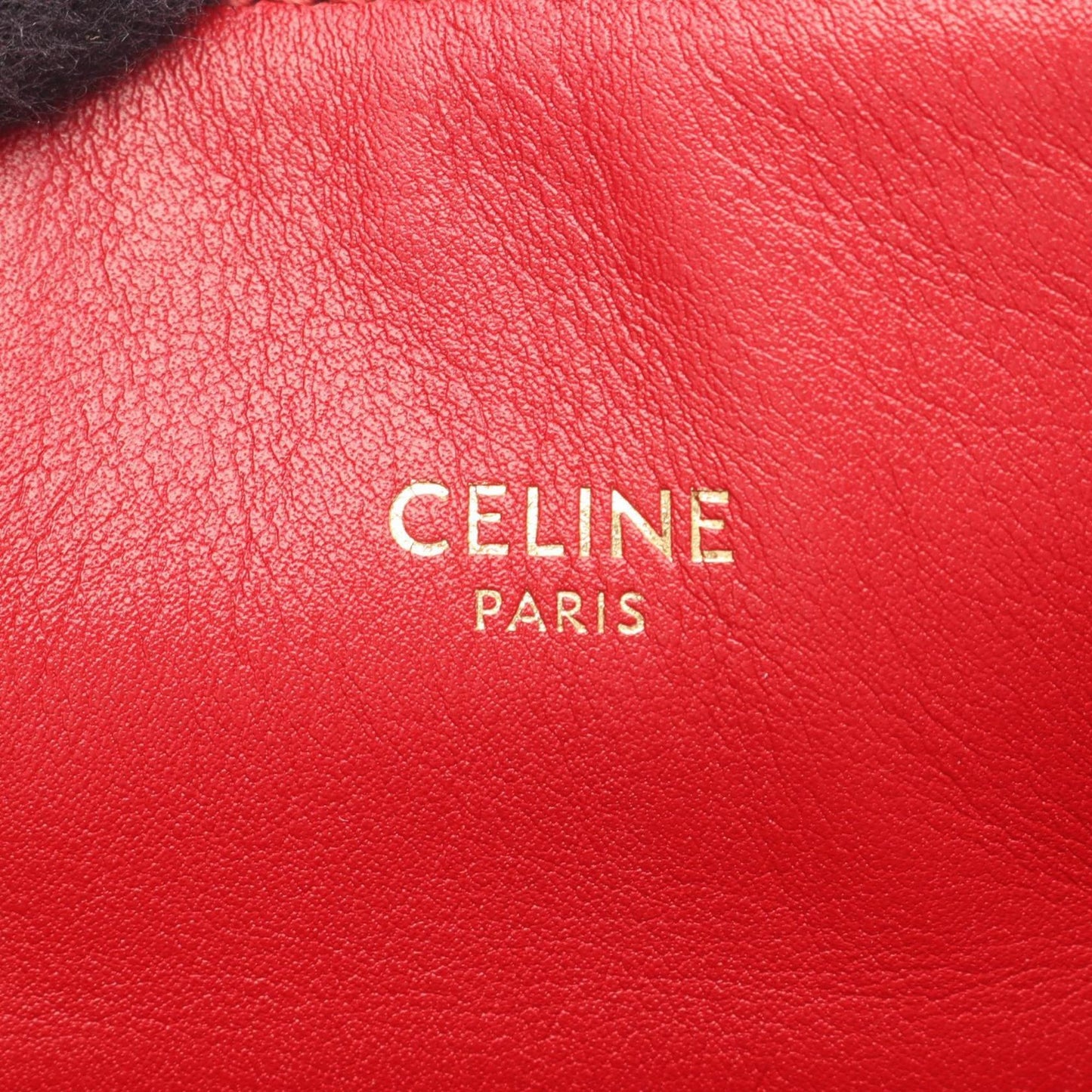 Celine C Charm Small Backpack, Leather, Women's, Red, 188373BFI