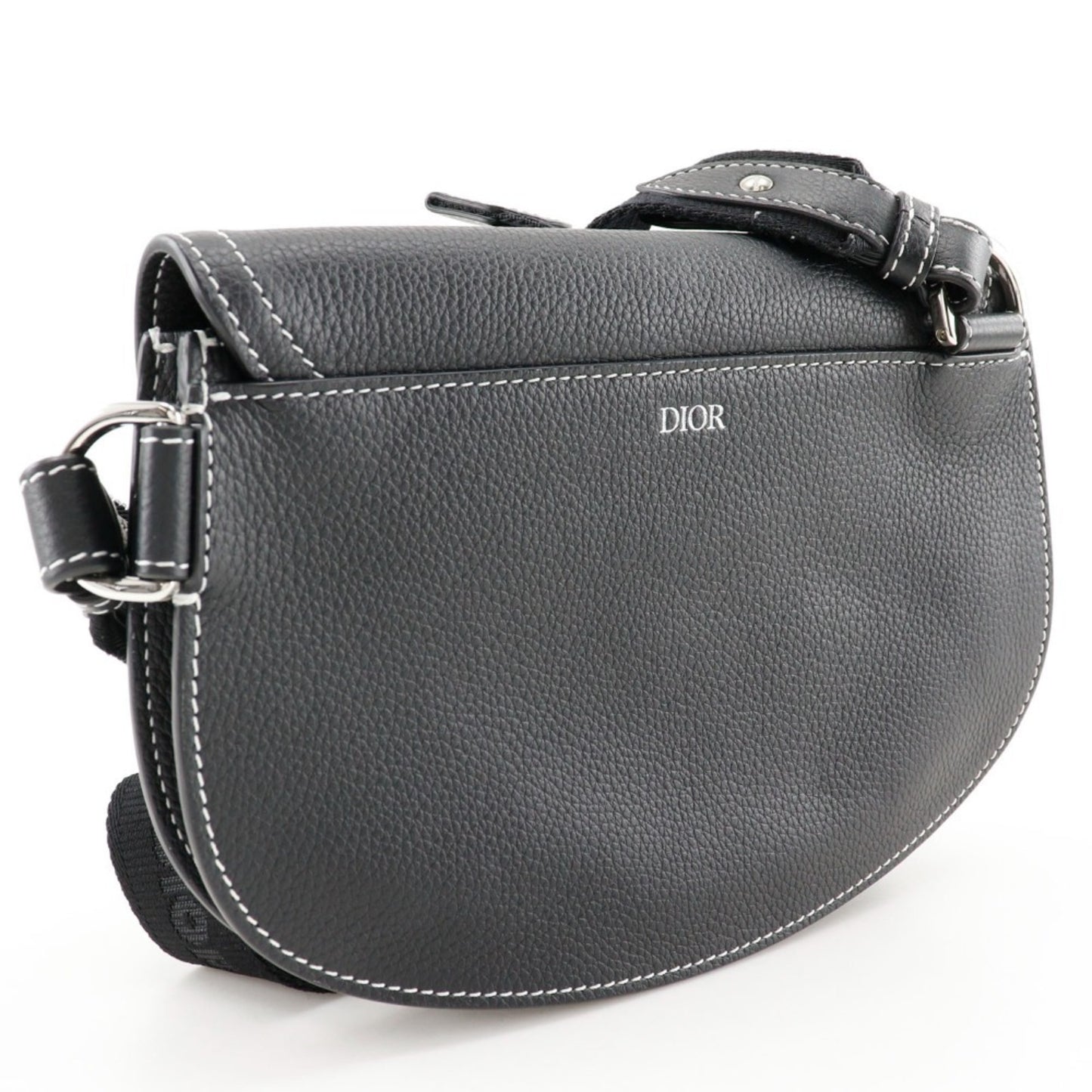 Dior Saddle Body Bag Calf Black Men's