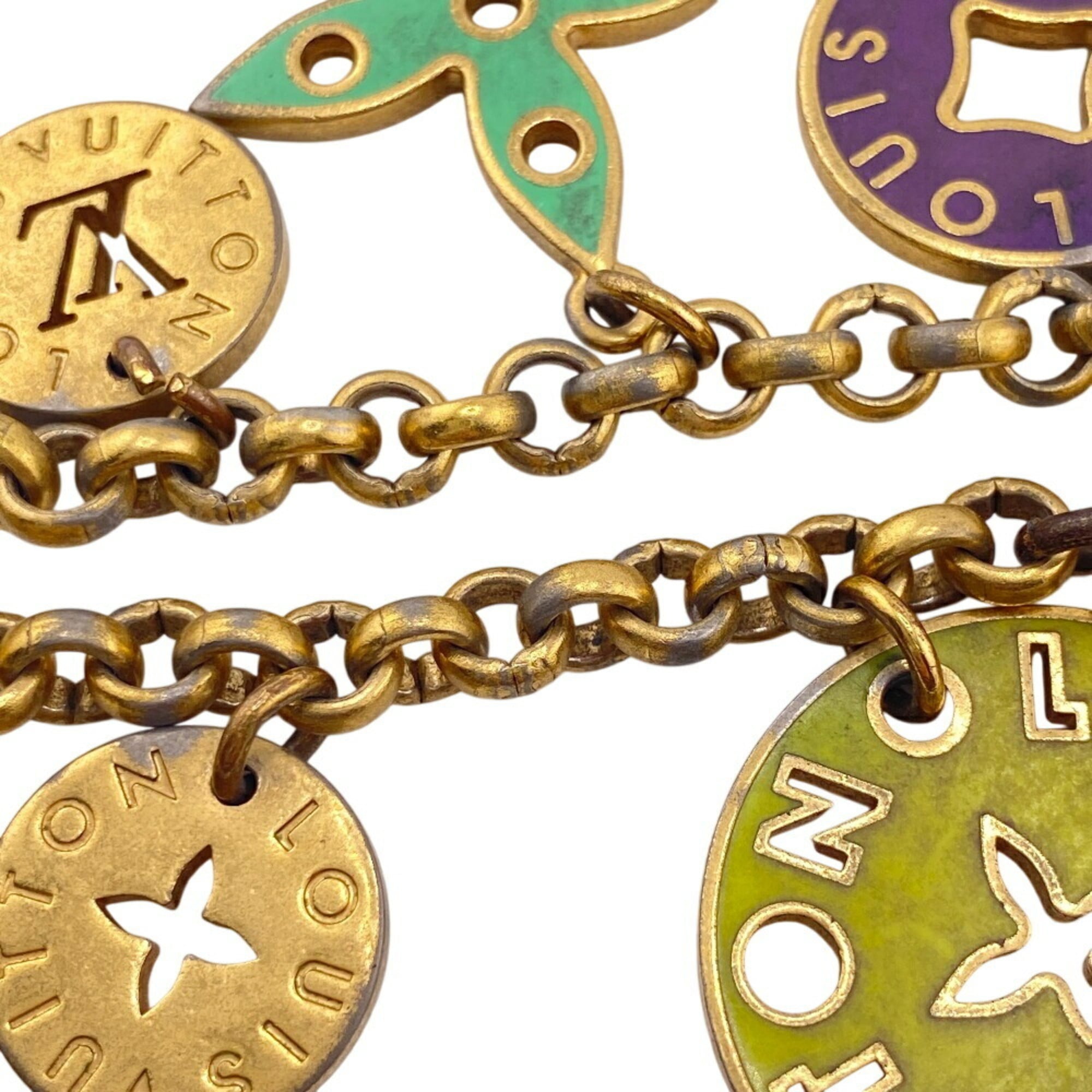 LOUIS VUITTON M66005 Porte Cressiennes Key Ring Bag Charm, Gold, Women's