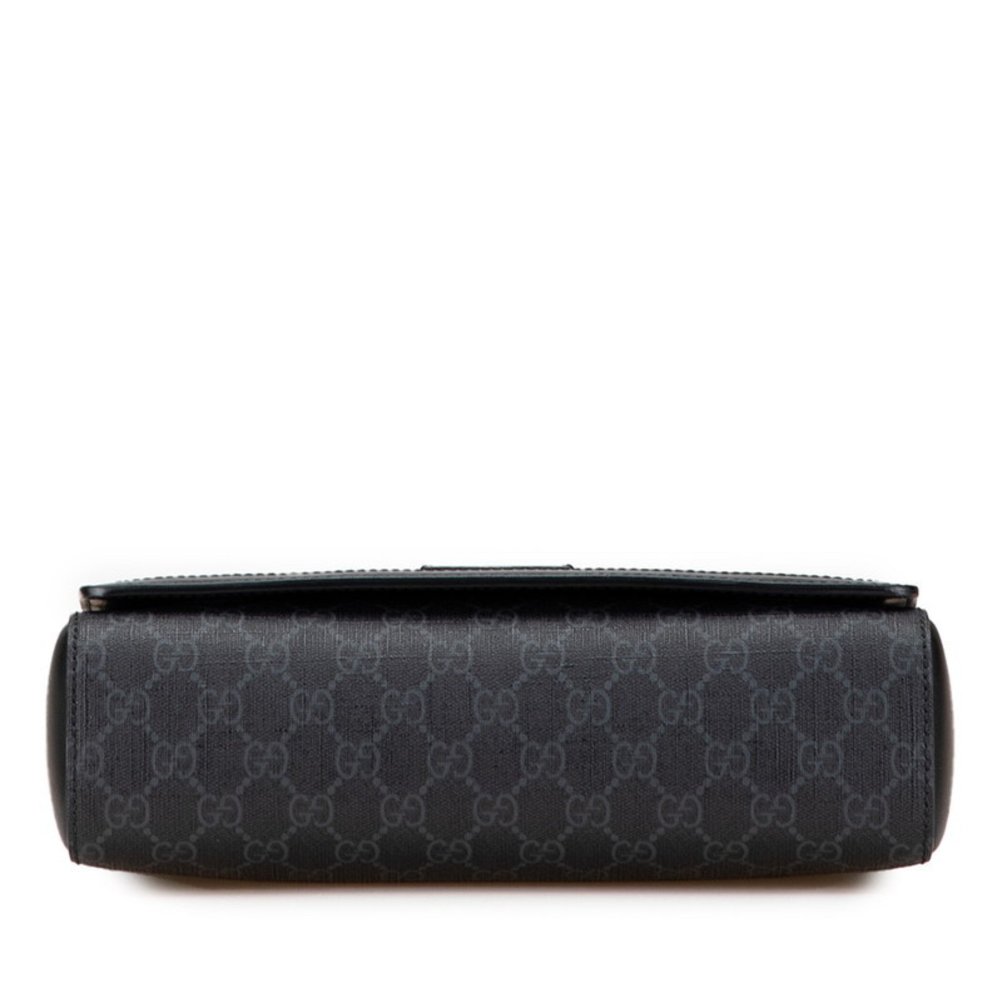 Gucci GG Supreme Shoulder Bag/Crossbody Bag 771167 Black Leather Women's GUCCI