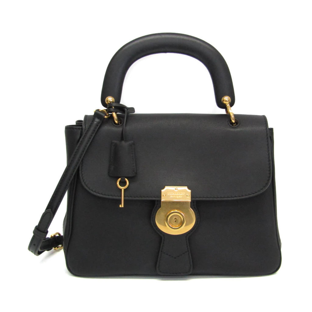 Burberry 4054220 Women's Leather Handbag,Shoulder Bag Black