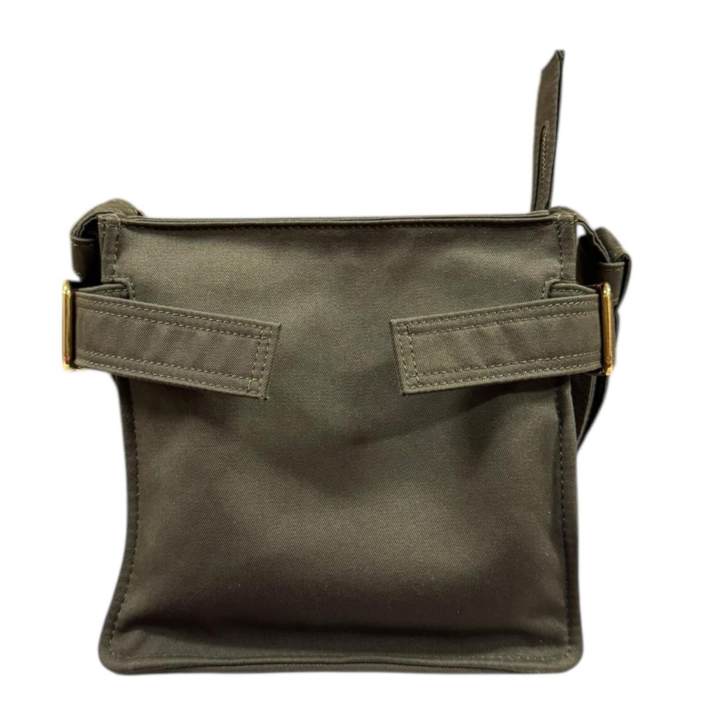 Burberry Mini Trench Tote Shoulder Bag Cotton Canvas 8092089 Green Unisex BURBERRY