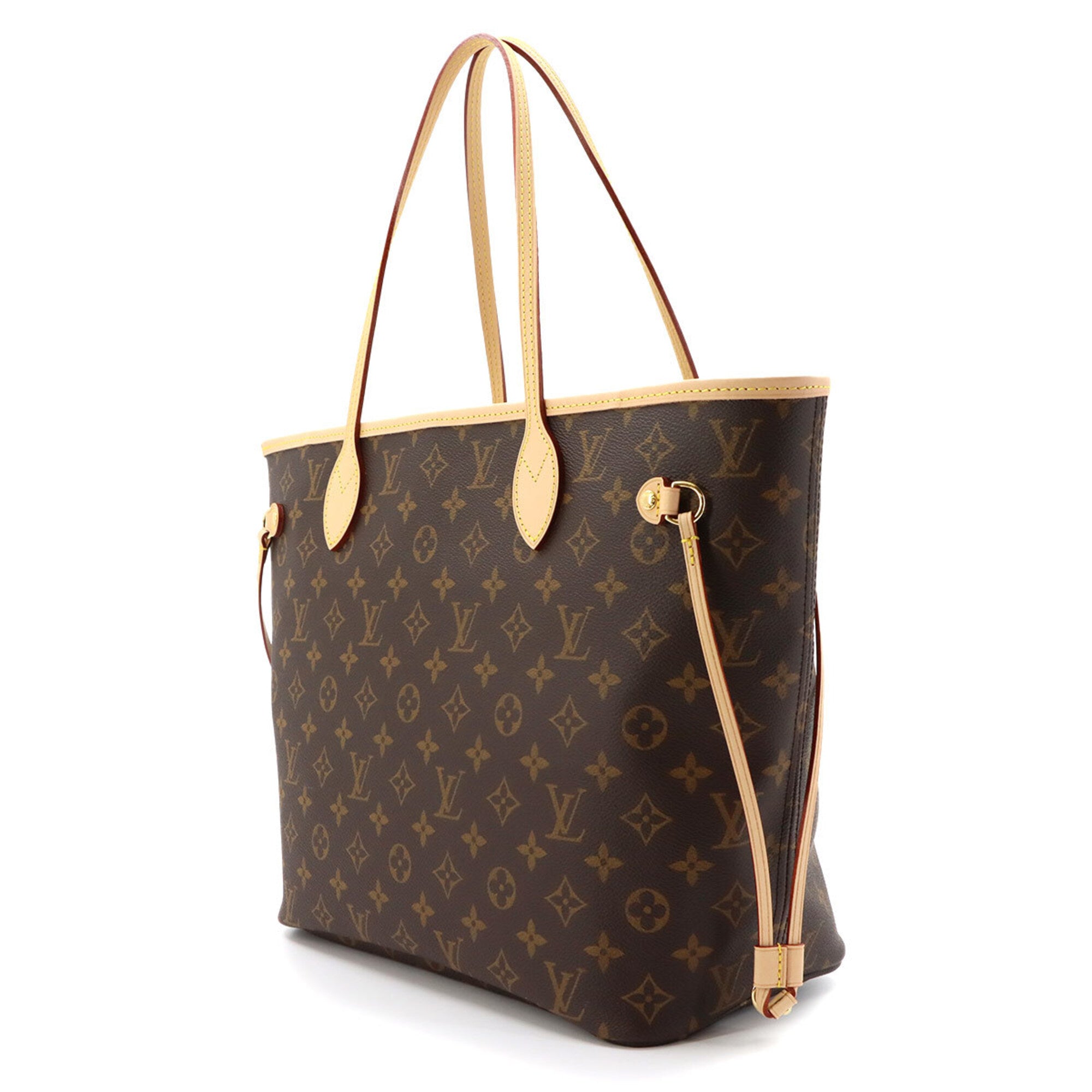 Louis Vuitton Monogram Neverfull MM Tote Handbag Brown Rose Beige M46975 RFID — New - Store Return