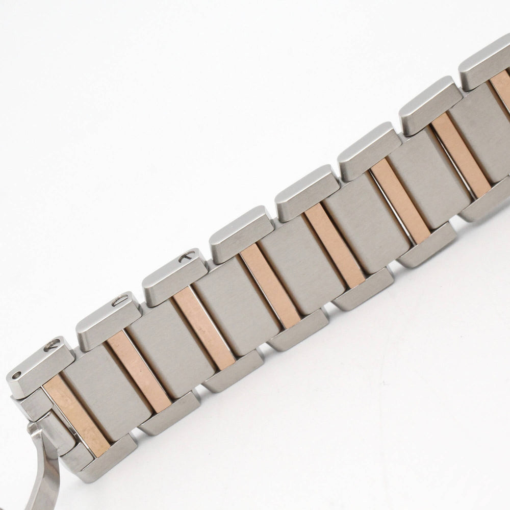 Cartier Tank Française SM Watch, 18K Pink Gold (PG), Stainless Steel, Ladies', Tone, Shell, W51027Q4 — Very Good