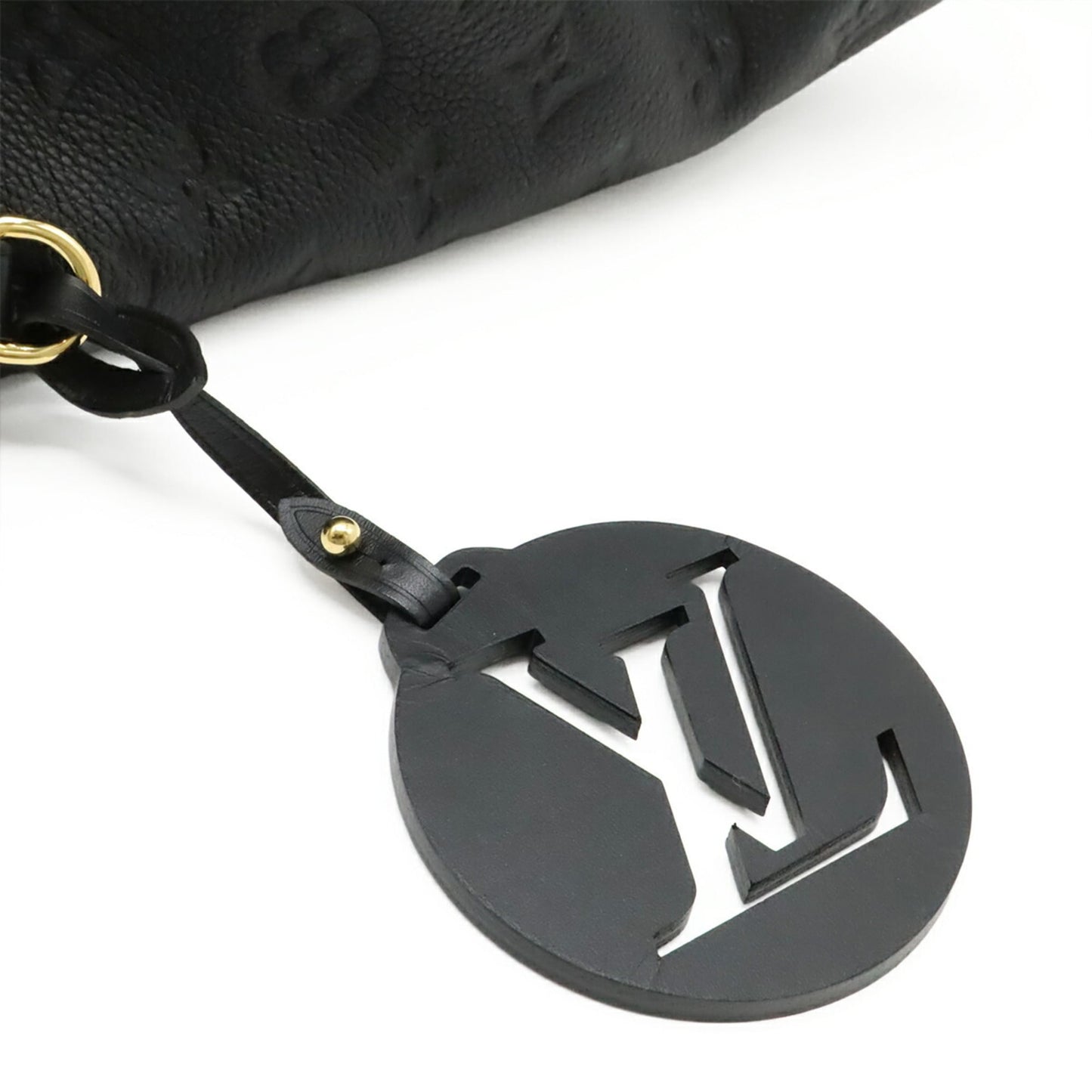 LOUIS VUITTON Monogram Empreinte Montsouris PM Backpack in Noir and Black (M45205)
