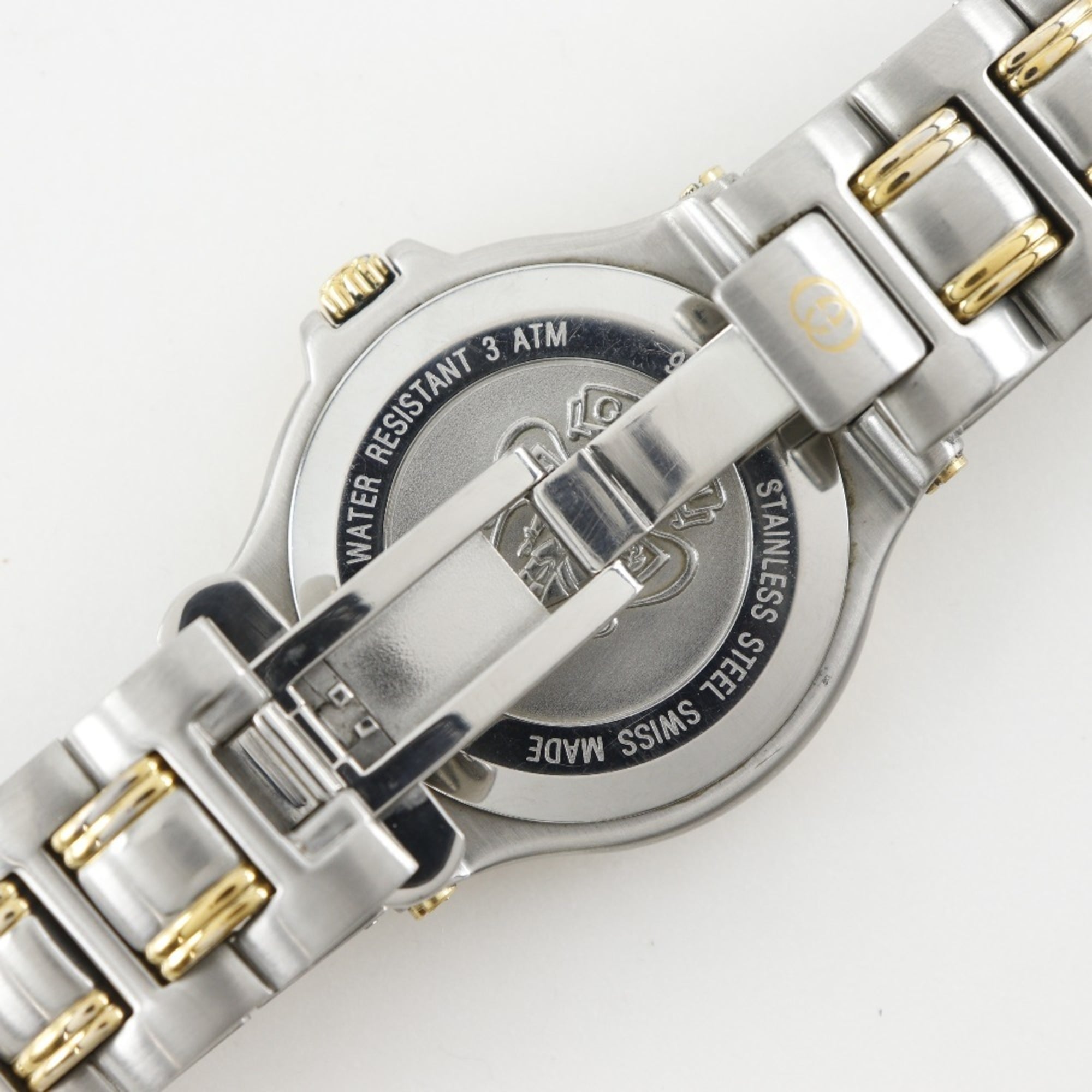 Gucci GUCCI Watch 9040M Stainless Steel Quartz Analog Black Dial Men's — Good