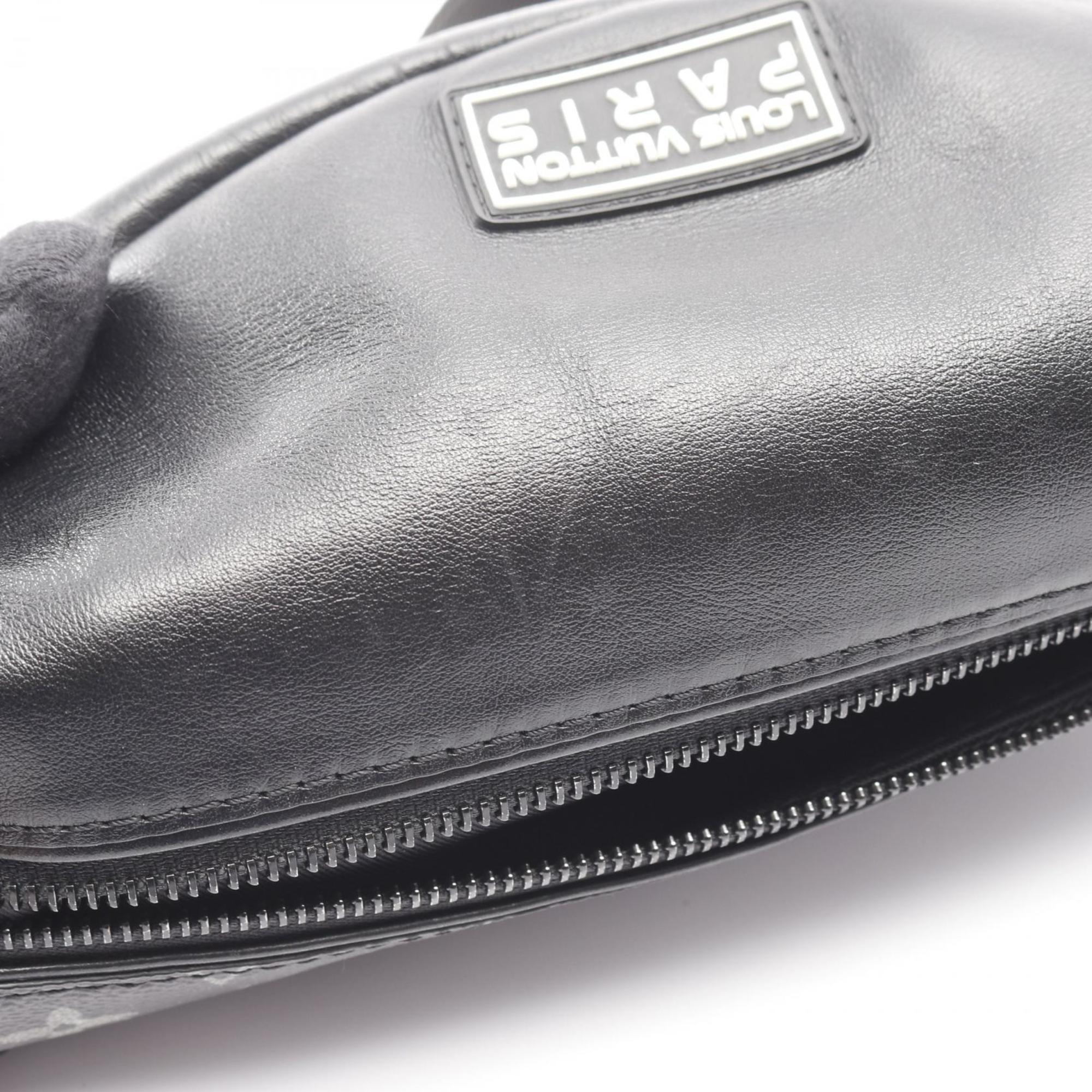 Louis Vuitton Discovery Bum Bag, Waist Body Coated Canvas and Leather, Monogram Galaxy, Men's, Black Gray, M44444