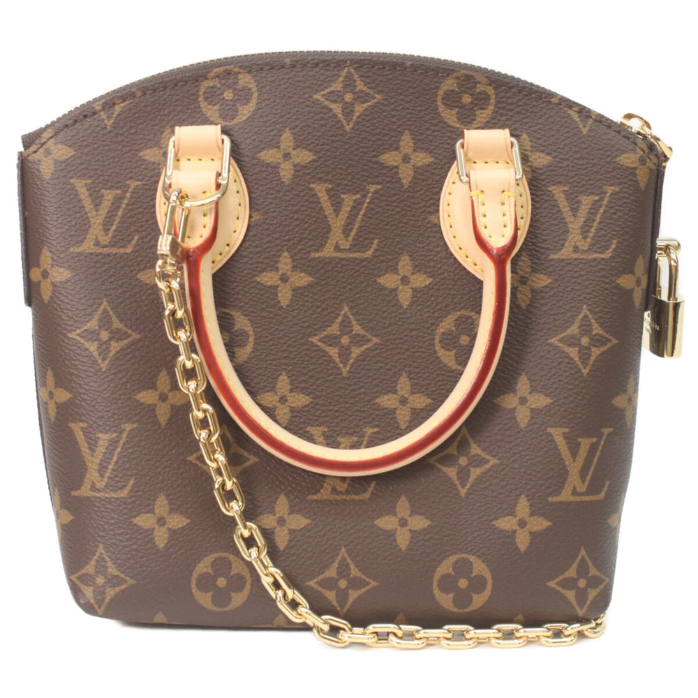 LOUIS VUITTON M12019 Monogram Lockit BB Handbag, Brown, Women's, RFID (IC) — Like New