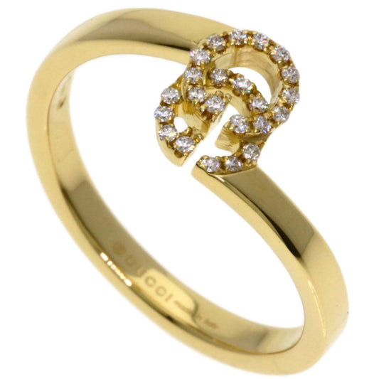 Gucci GG Running Diamond #7 Ring in 18K Yellow Gold for Women