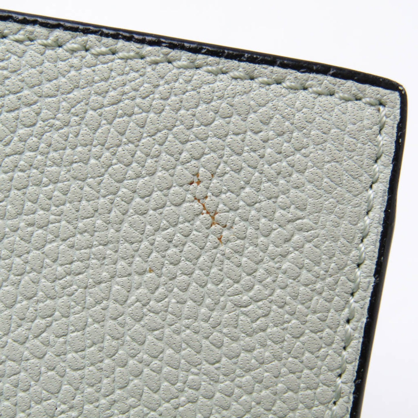 Valextra Money Clip Men,Women Leather Bill Wallet (bi-fold) Light Green