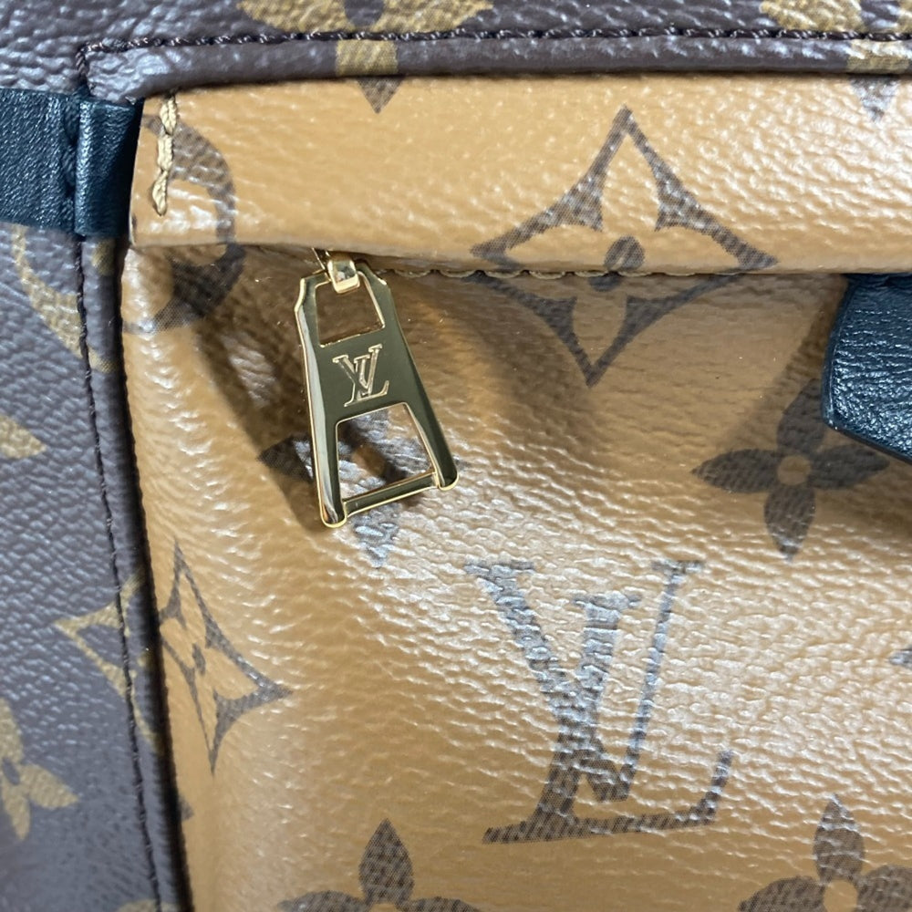 LOUIS VUITTON M44870 Monogram Reverse Palm Springs Backpack PM Daypack Rucksack Canvas Women's Brown x Beige E-240719-4 — Like New