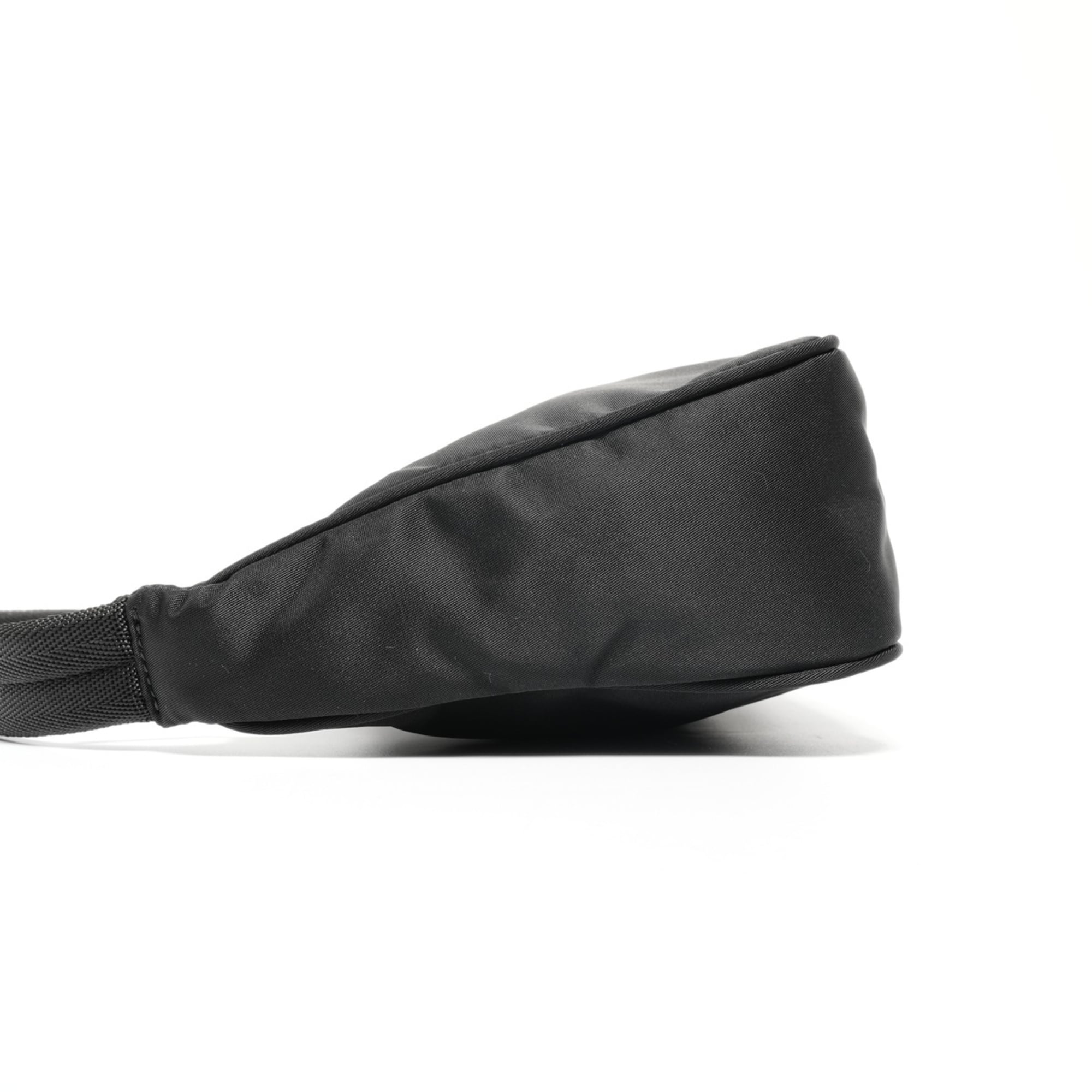 Prada nylon hobo handbag in black