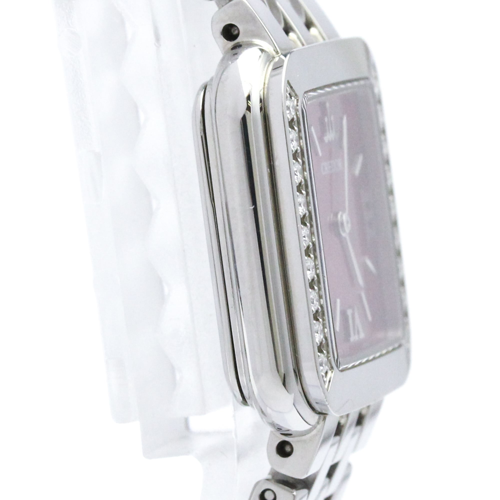 SEIKO Credor Signo Diamond Stainless Steel Quartz Ladies Watch GSTE873(1E70-0CR0) Polished — Very Good