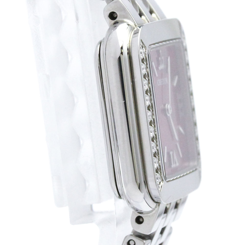 SEIKO Credor Signo Diamond Stainless Steel Quartz Ladies Watch GSTE873(1E70-0CR0) Polished — Very Good