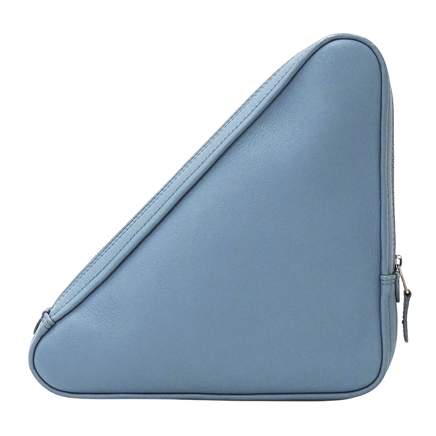 Balenciaga BALENCIAGA Women's Designer Clutch Bag/Second Handbag Leather Light Blue 476976 Triangle