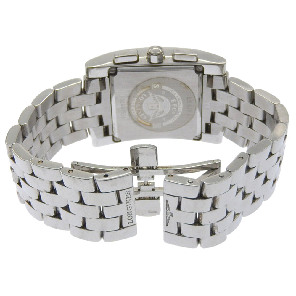 Longines DolceVita watch L5.668.4, stainless steel, quartz, analog, black dial, men's — Good