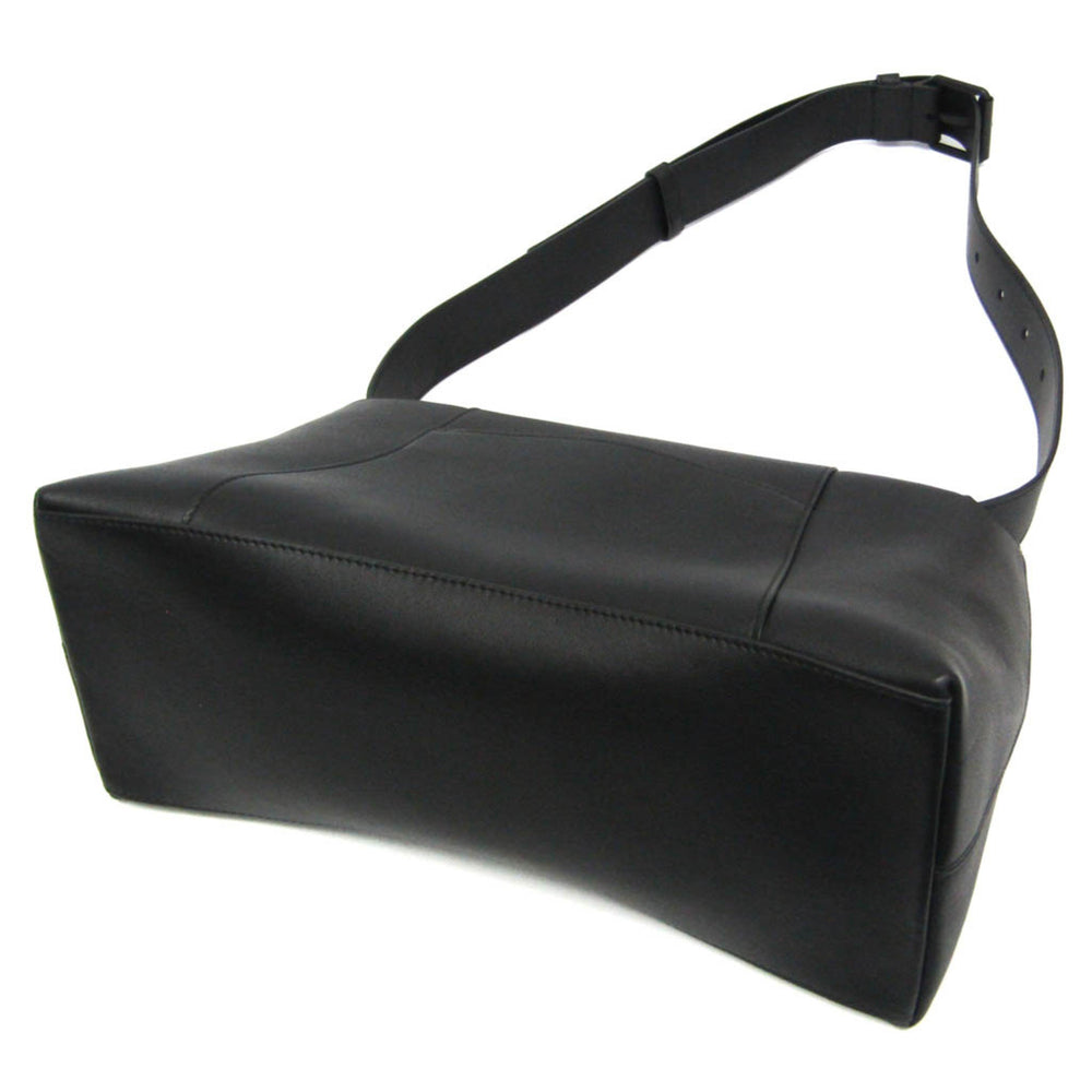 Balenciaga Downtown Medium 671354 Men,Women Leather Shoulder Bag Black — Like New