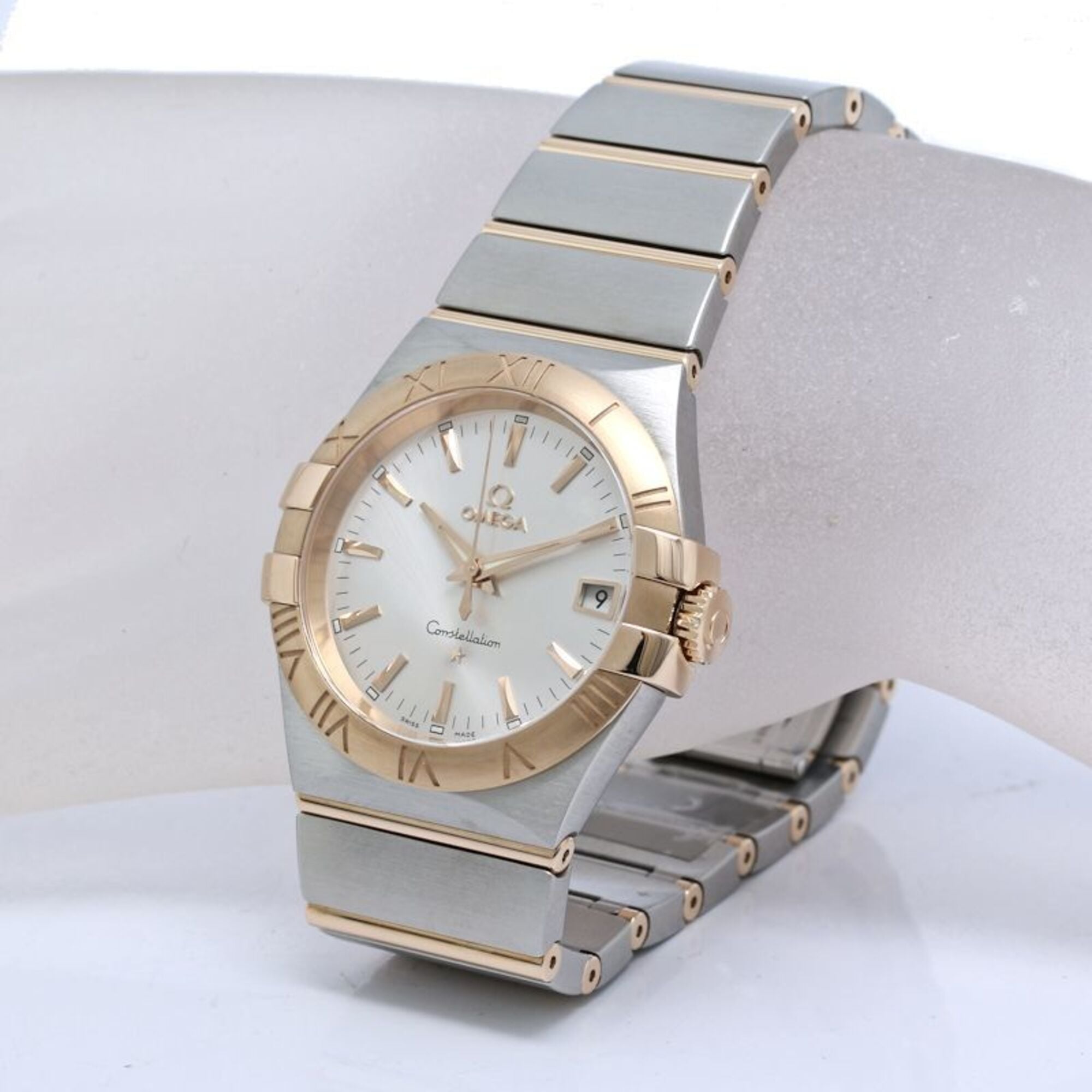 OMEGA Constellation Co-Axial Chronometer 123.20.35.60.02.001 Men's Watch, Stainless Steel x 18K Pink Gold, 40530 — Like New