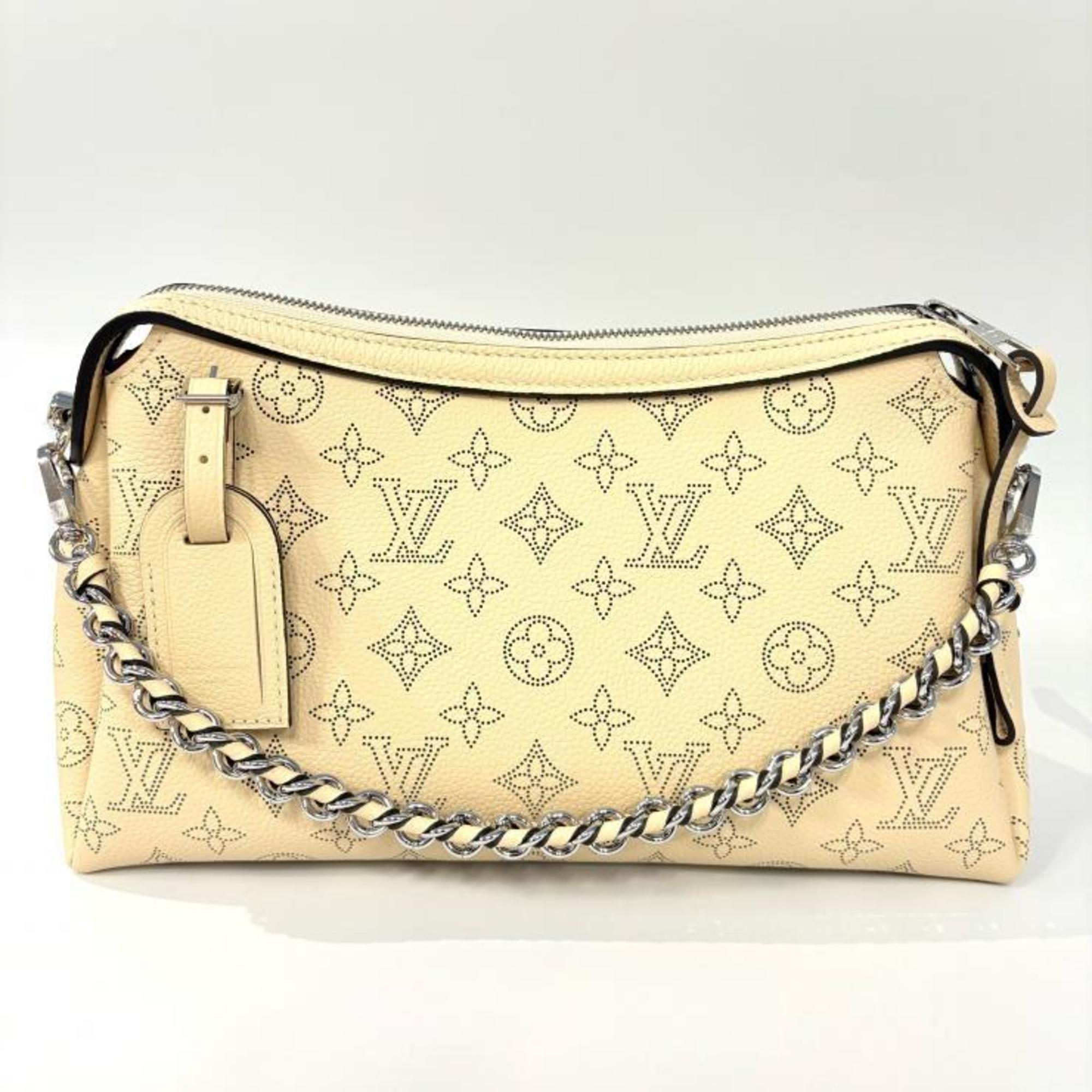 Louis Vuitton Mahina M24255 Hand It All PM Galle 2-way Shoulder Bag, Beige — Like New