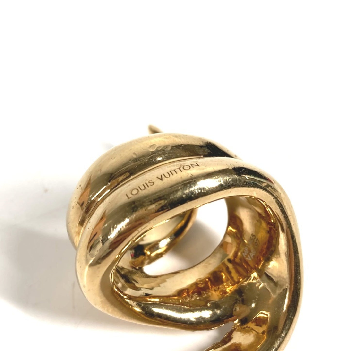 LOUIS VUITTON MP1955 Logo Accessory Jewelry Ring, Men's/Women's, Gold